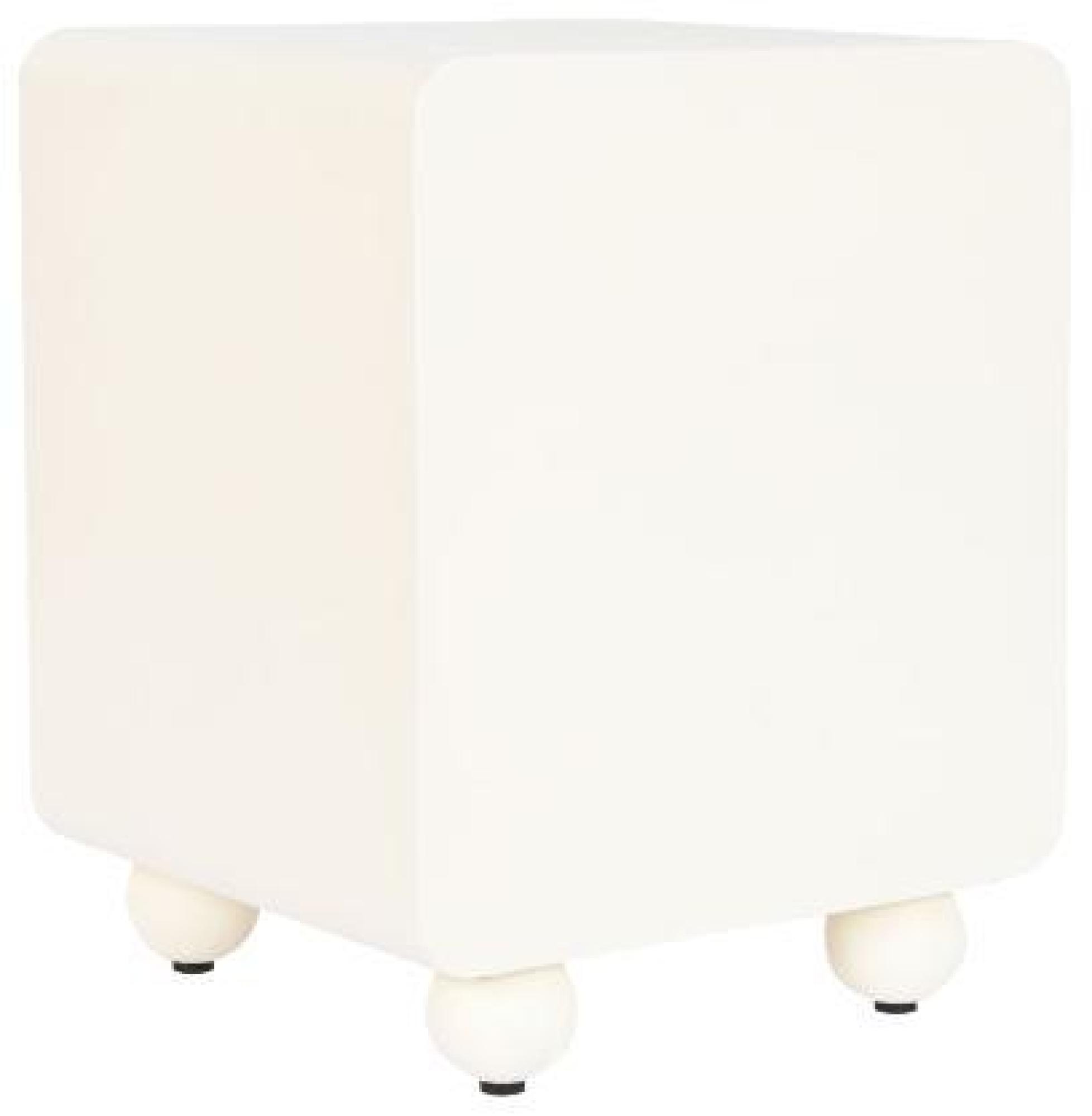 Product photograph of Modern White Wood 1 Door Bedside Table from Choice Furniture Superstore.