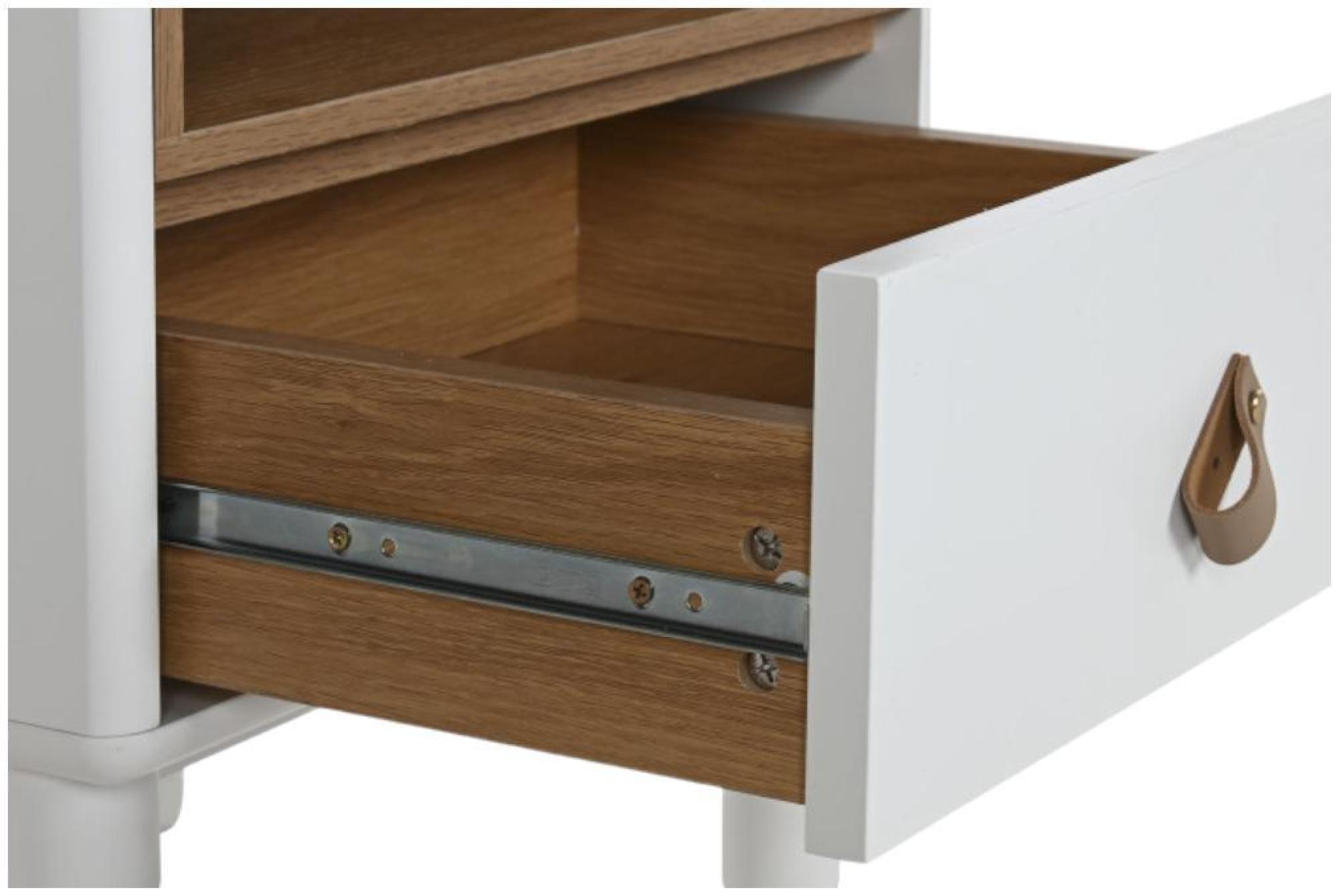 Product photograph of Kangra White Wood 1 Drawer Bedside Table from Choice Furniture Superstore.