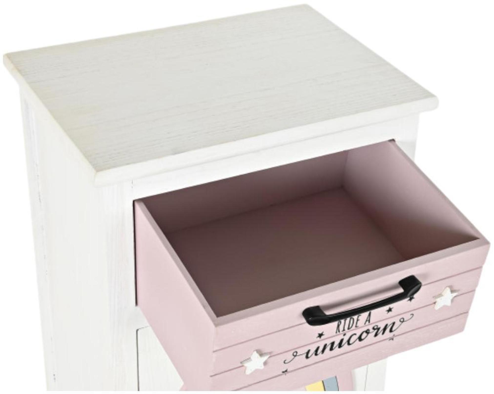 Product photograph of Childish Multi Coloured 1 Drawer Bedside Table from Choice Furniture Superstore.