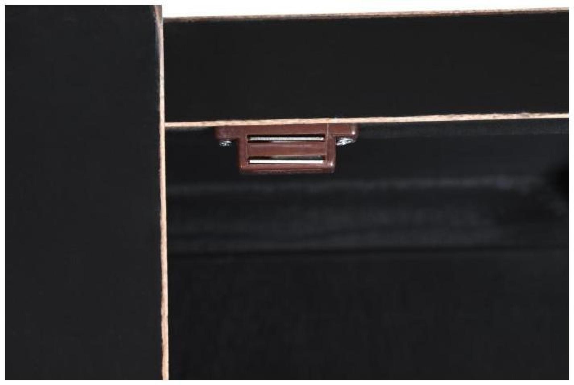 Product photograph of Buxton Black And Gold 2 Door Hall Cabinet from Choice Furniture Superstore.