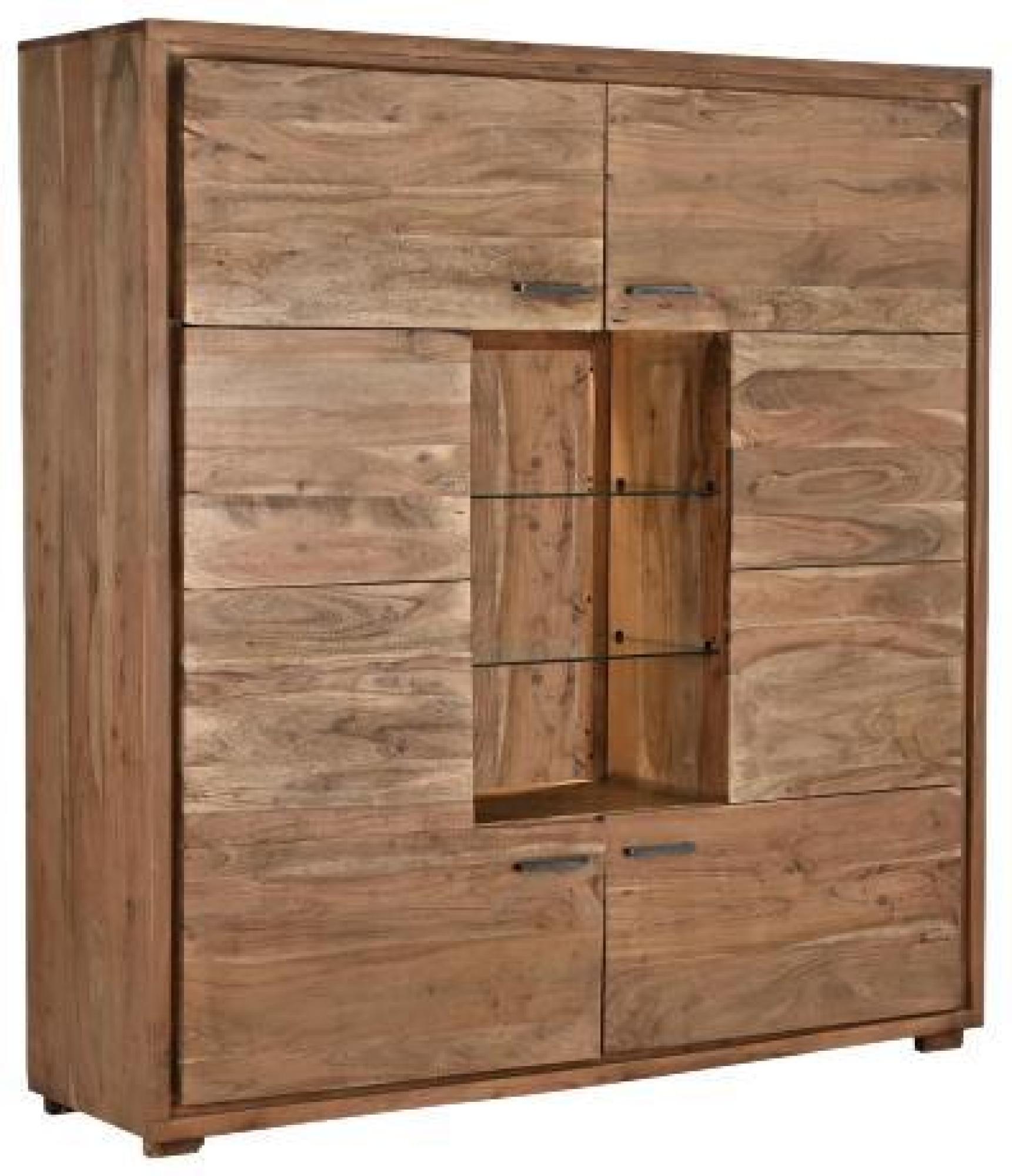 Product photograph of Hudson Acacia Wood Large Hall Cabinet from Choice Furniture Superstore.