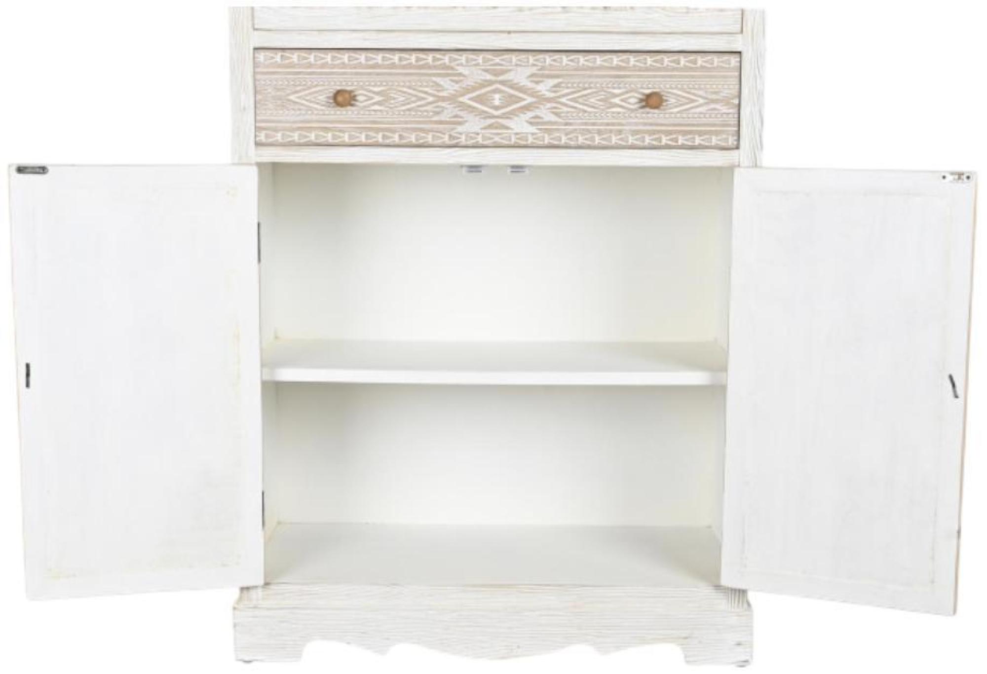 Product photograph of Bohemian White Printed Display Cabinet from Choice Furniture Superstore.