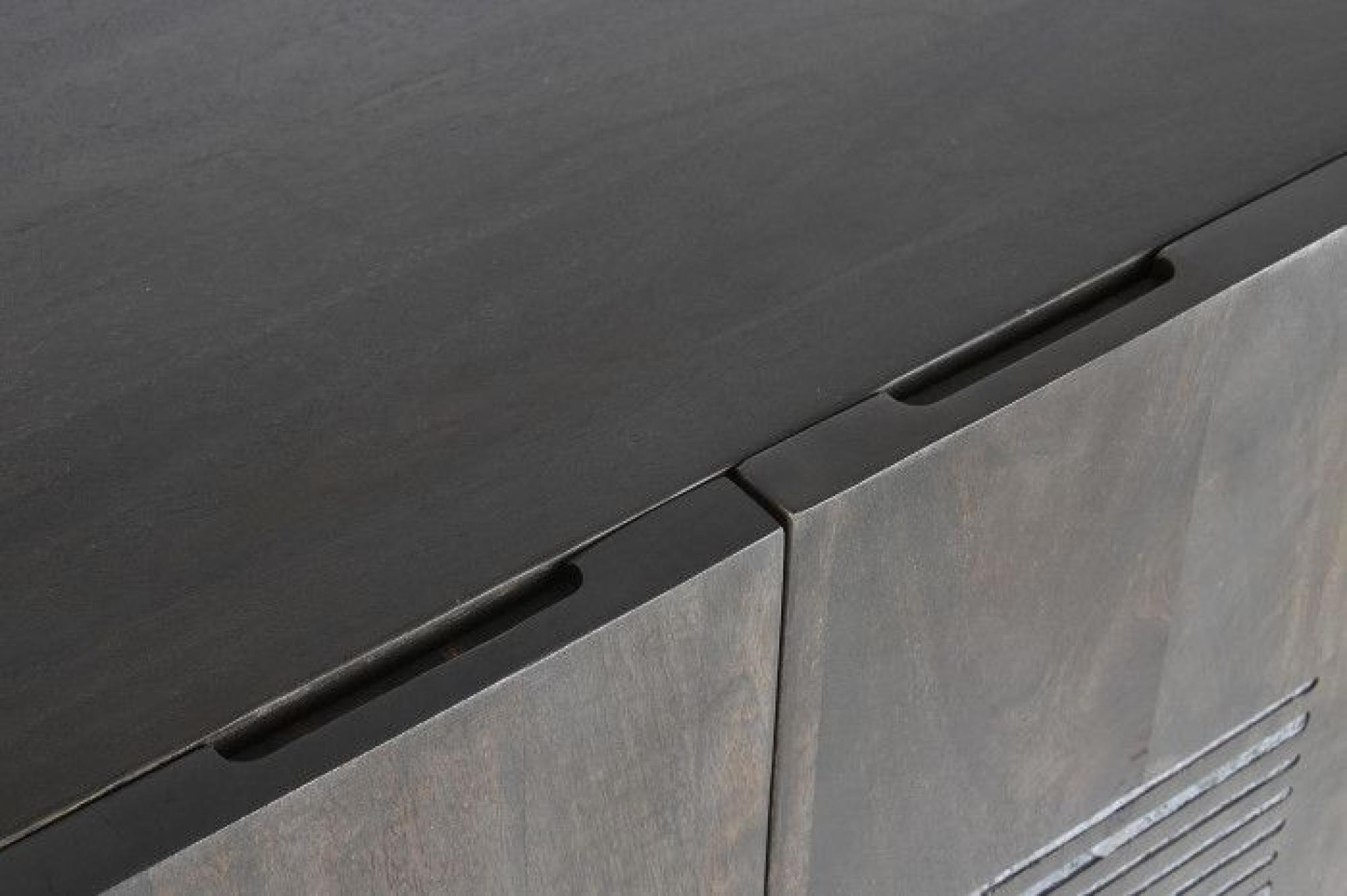 Product photograph of Modern Brown Mango Wood 2 Door Hall Cabinet from Choice Furniture Superstore.