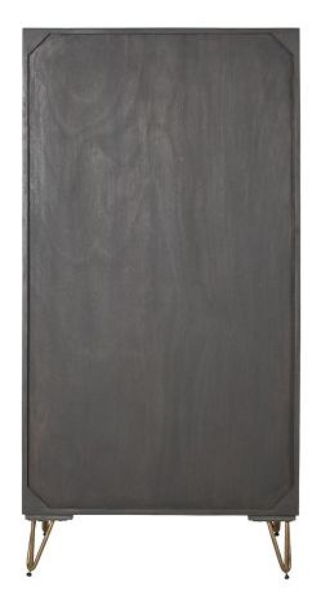 Product photograph of Modern Brown Mango Wood 2 Door Hall Cabinet from Choice Furniture Superstore.