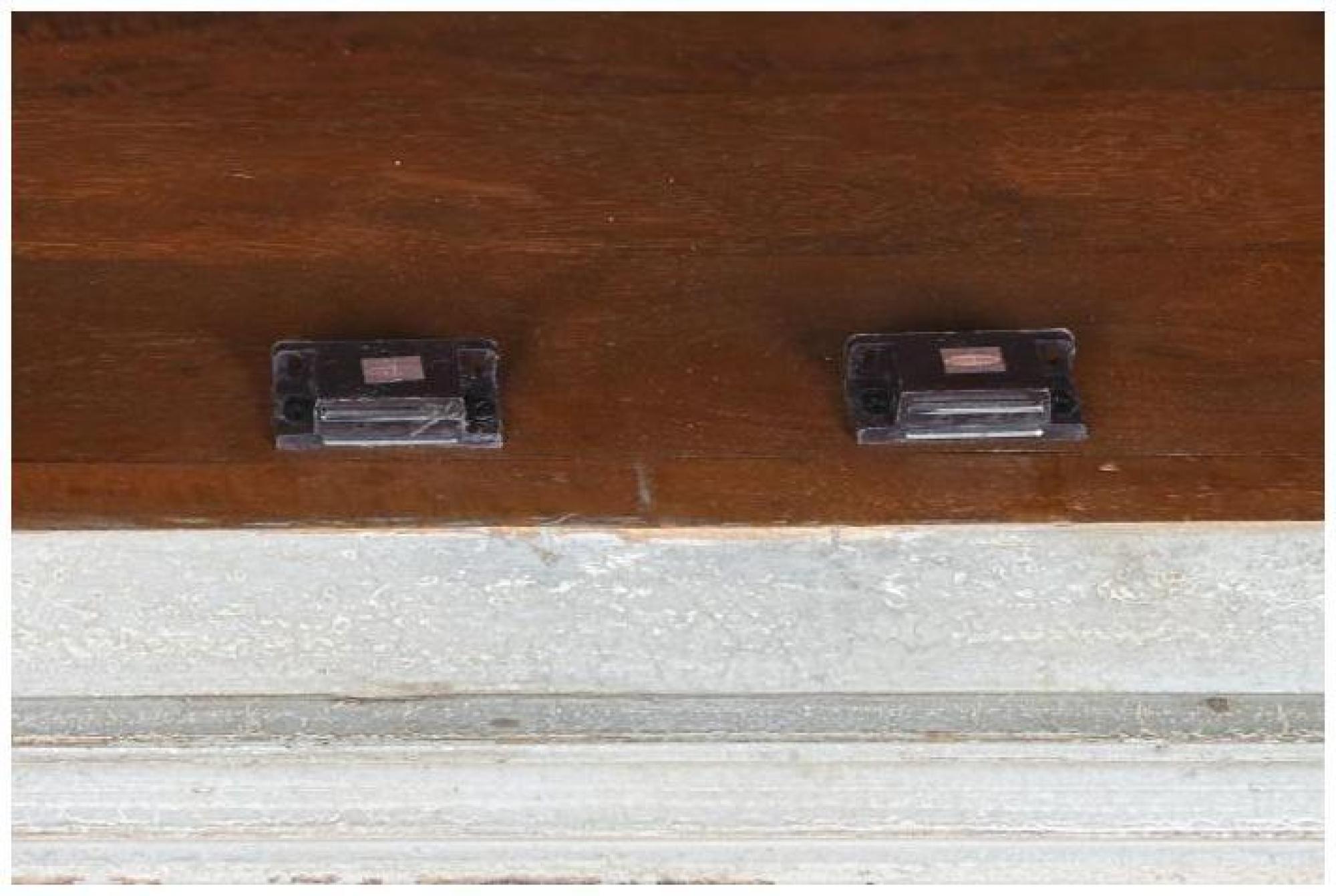 Product photograph of Indian Grey Mango Wood Carved 2 Door Hall Cabinet from Choice Furniture Superstore.