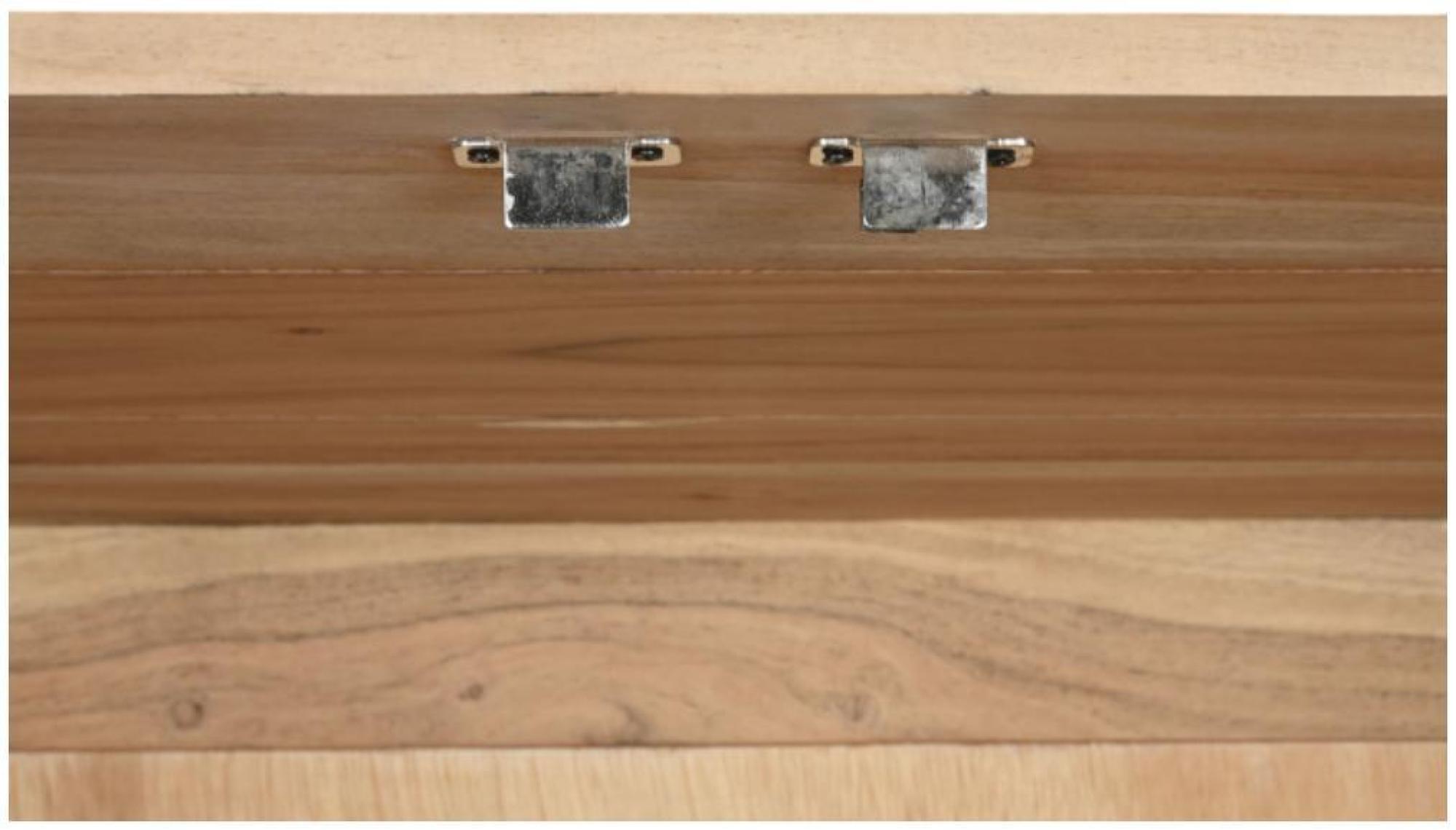 Product photograph of Arcot Acacia Wood 2 Door Hall Cabinet With Geomatric Pattern from Choice Furniture Superstore.