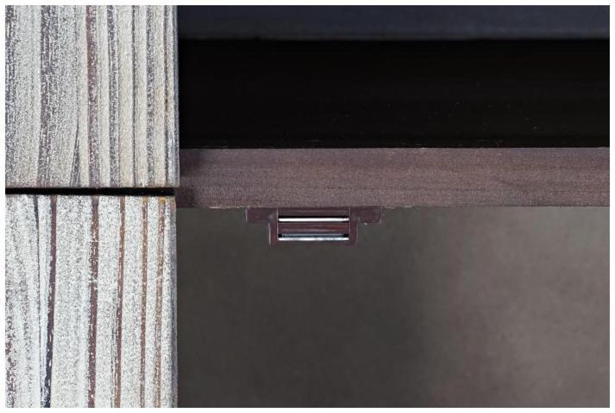 Product photograph of Abin Brown Wood 4 Door Hall Cabinet from Choice Furniture Superstore.