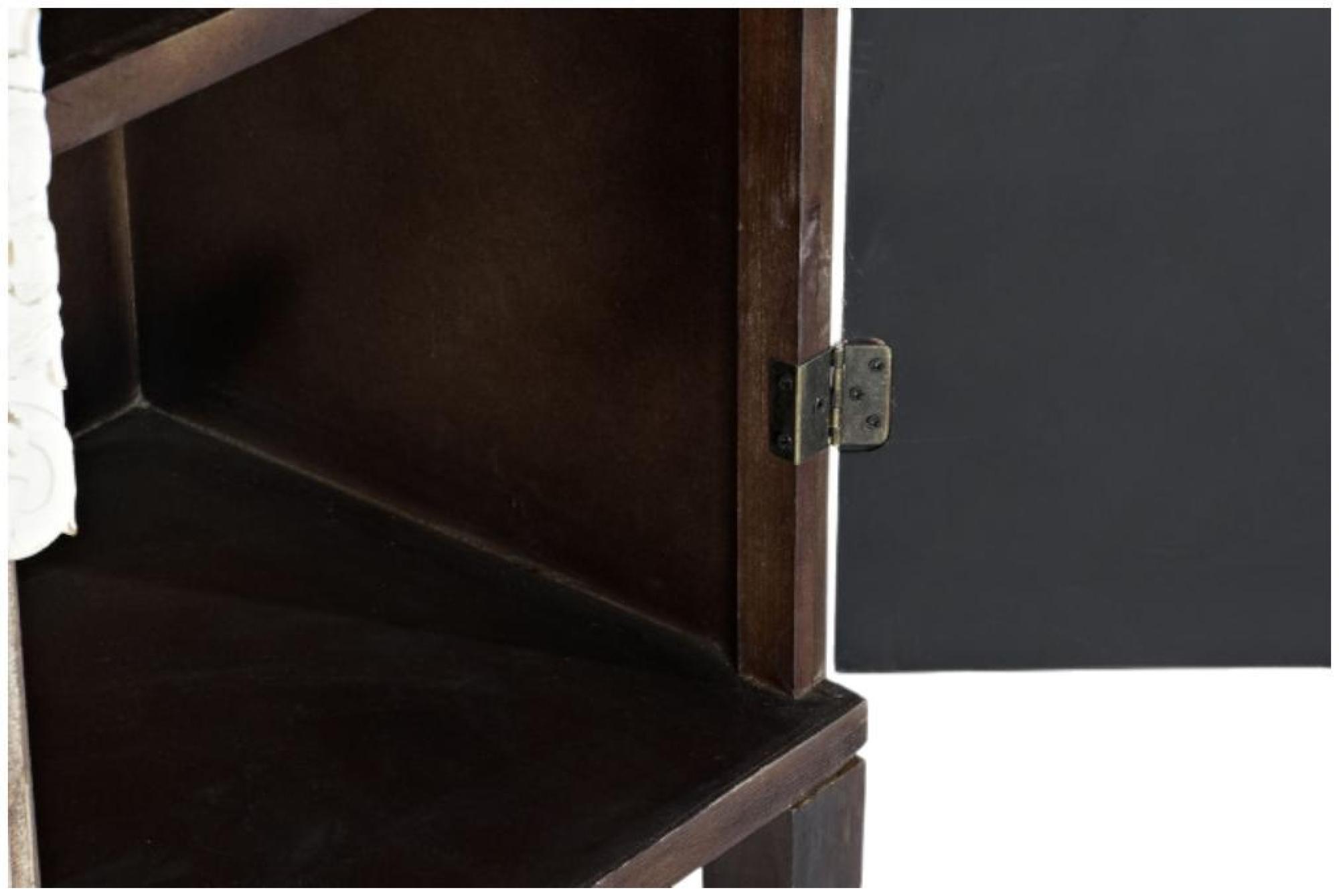 Product photograph of Abin Brown Wood 4 Door Hall Cabinet from Choice Furniture Superstore.