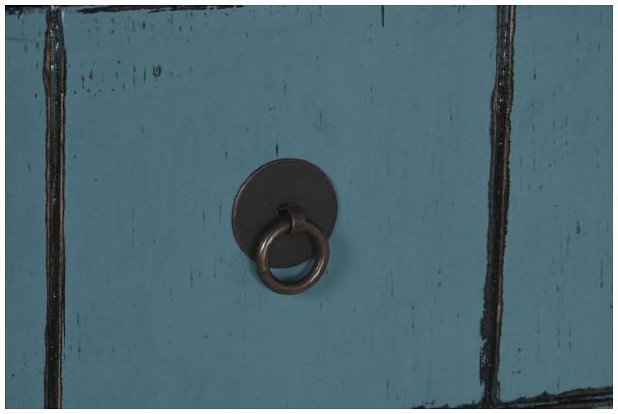 Product photograph of Blue Elm Wood 2 Door Hall Cabinet from Choice Furniture Superstore.