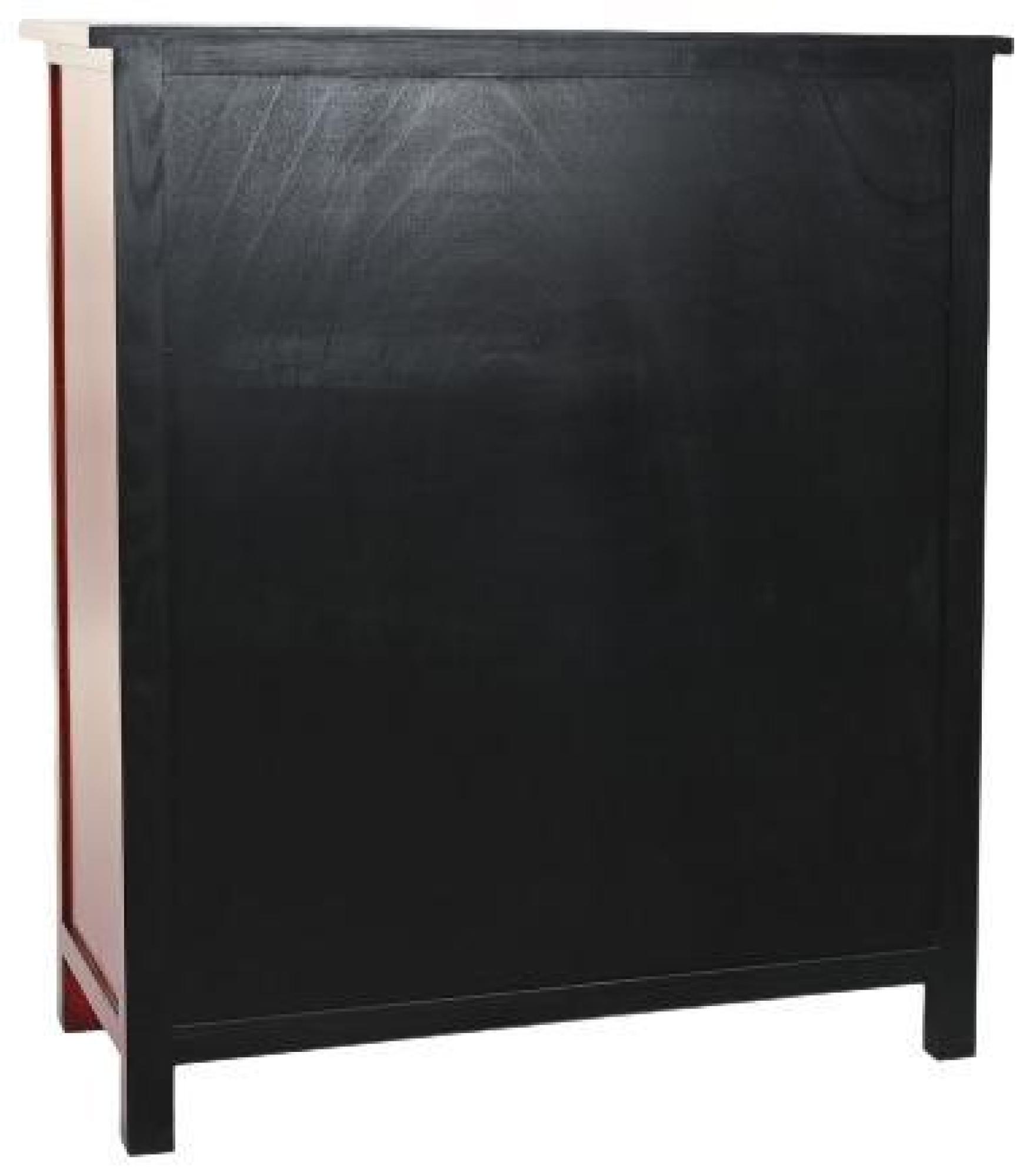 Product photograph of Red Lacquered Wooden 2 Door Hall Cabinet from Choice Furniture Superstore.