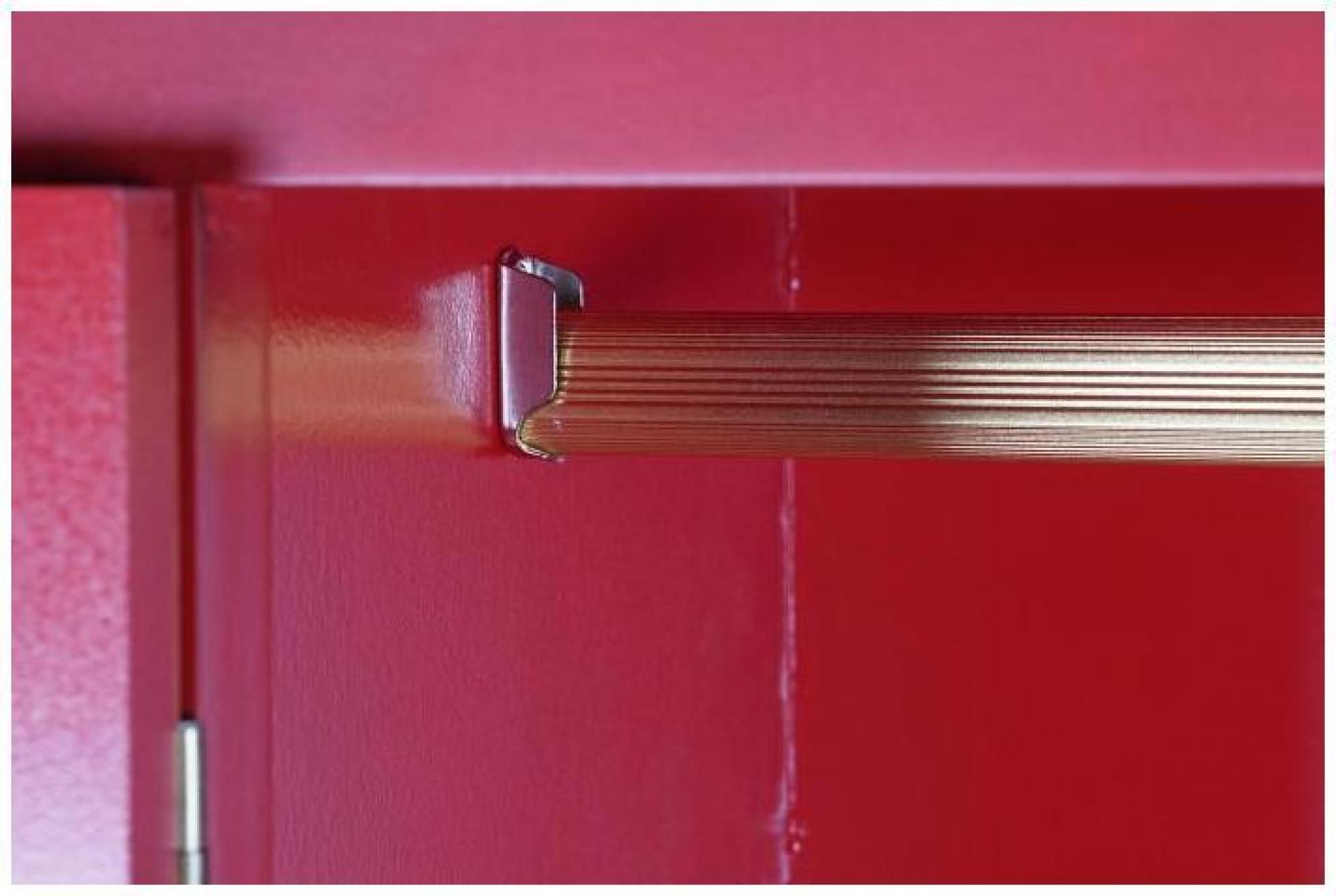 Product photograph of Oriental Red 2 Door 1 Drawer Wardrobe from Choice Furniture Superstore.