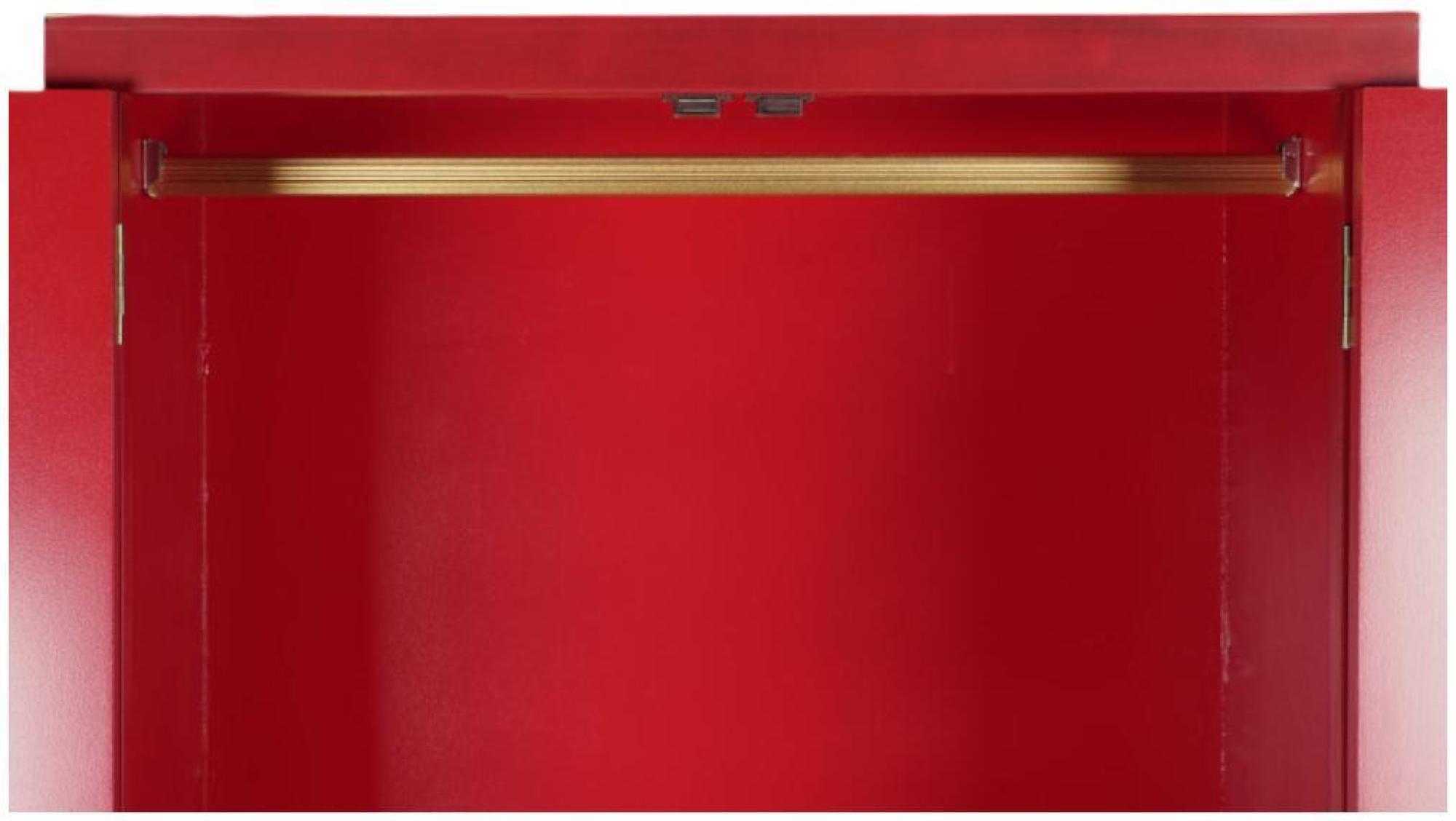 Product photograph of Oriental Red 2 Door 1 Drawer Wardrobe from Choice Furniture Superstore.