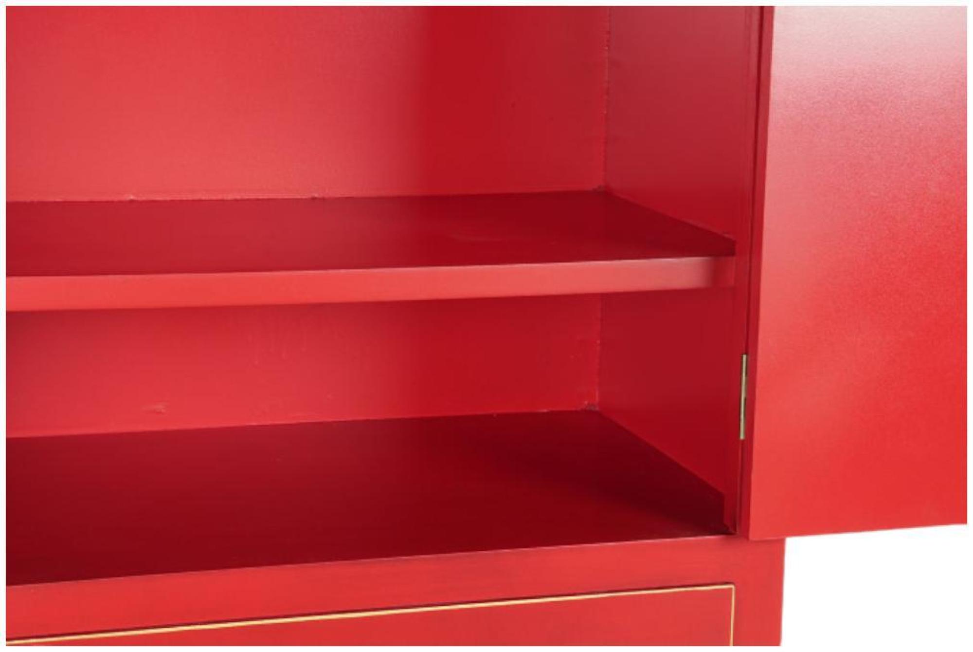 Product photograph of Oriental Red 2 Door 1 Drawer Wardrobe from Choice Furniture Superstore.