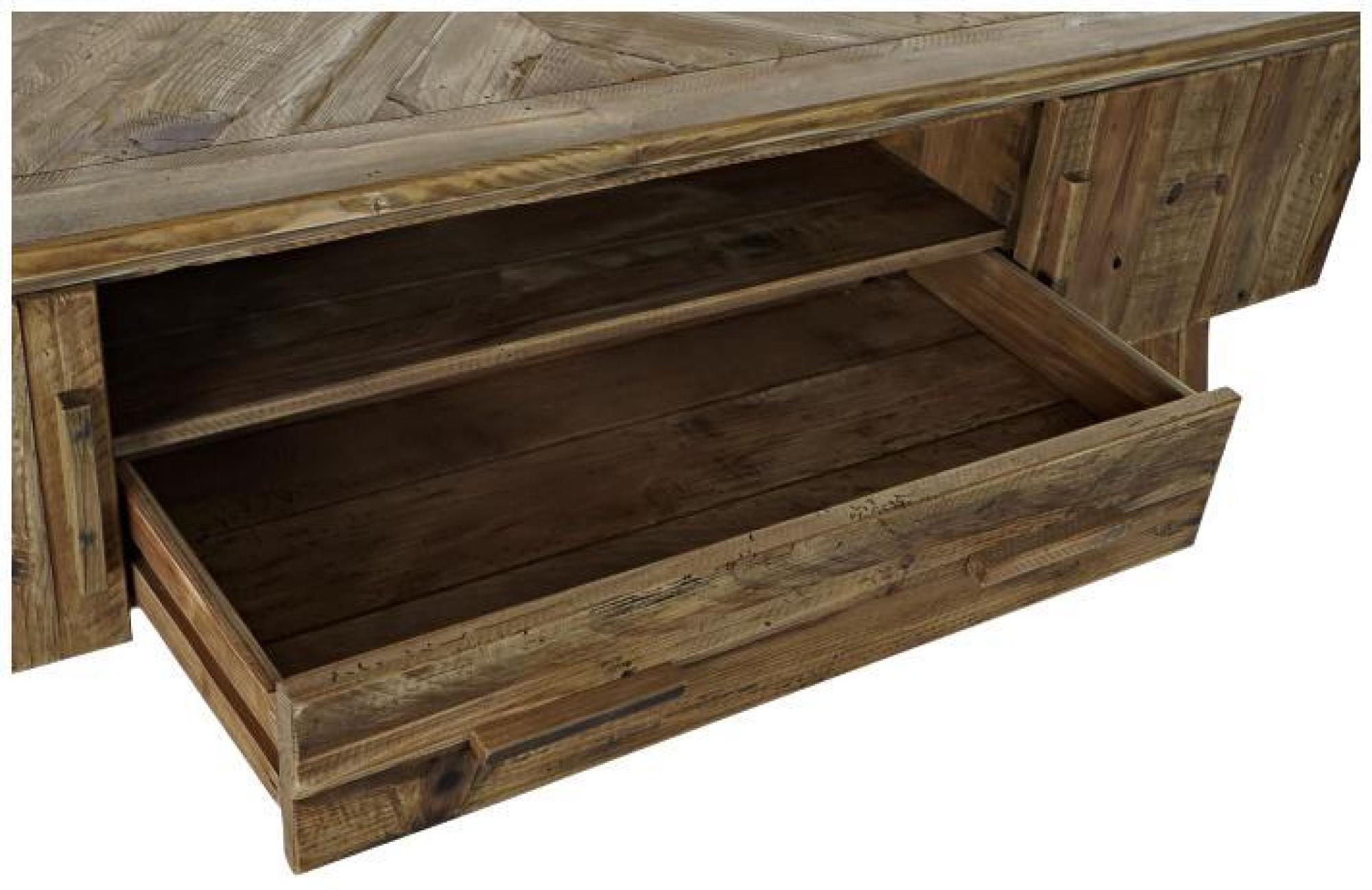 Product photograph of Vintage Reclaimed Wood 180cm Tv Unit from Choice Furniture Superstore.