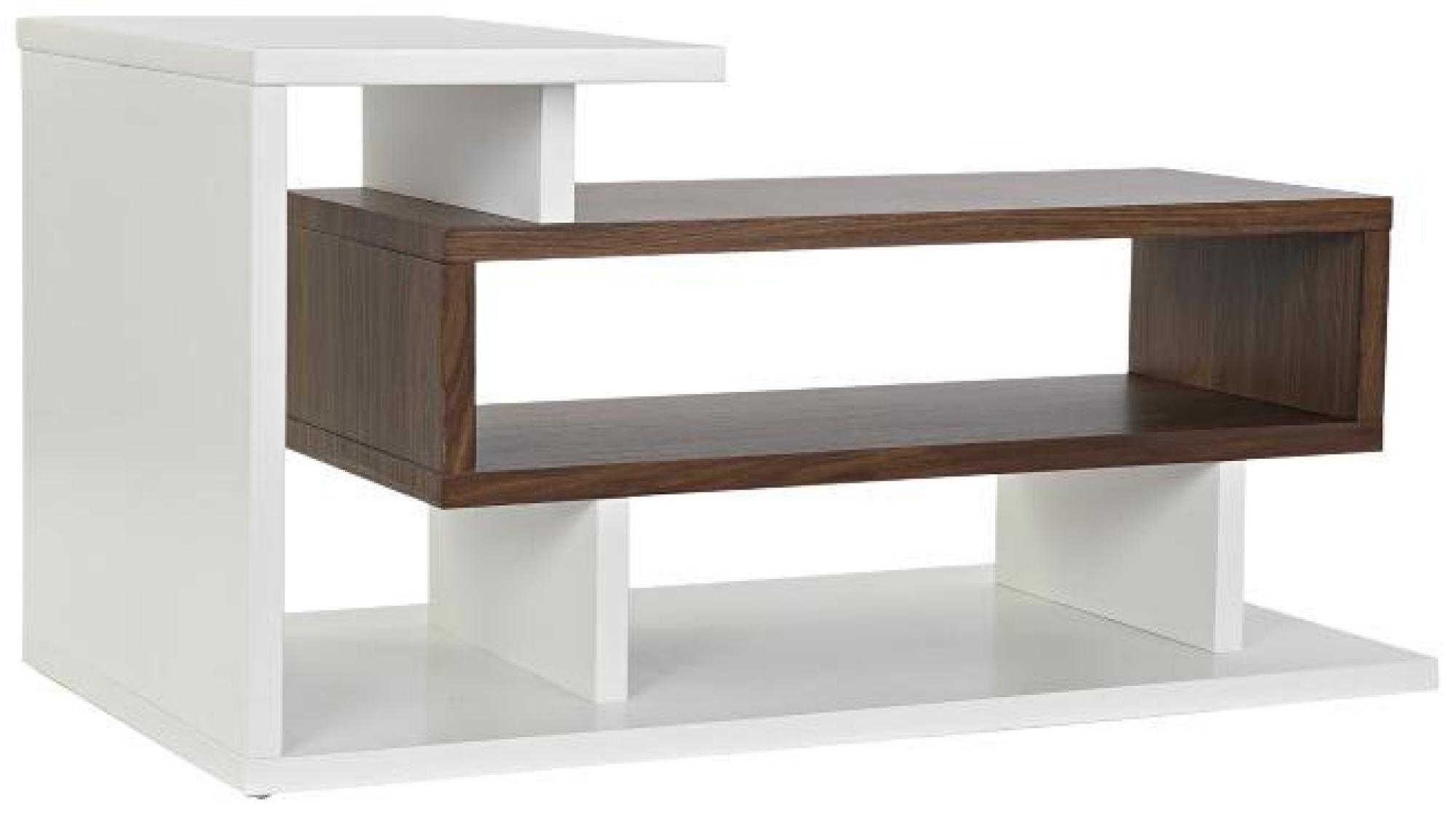 Product photograph of White And Brown Wooden 110cm Tv Unit from Choice Furniture Superstore.