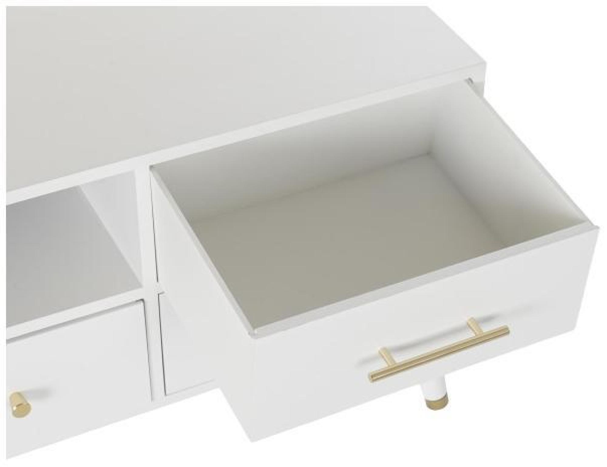 Product photograph of Glam White Wooden 140cm Tv Unit from Choice Furniture Superstore.