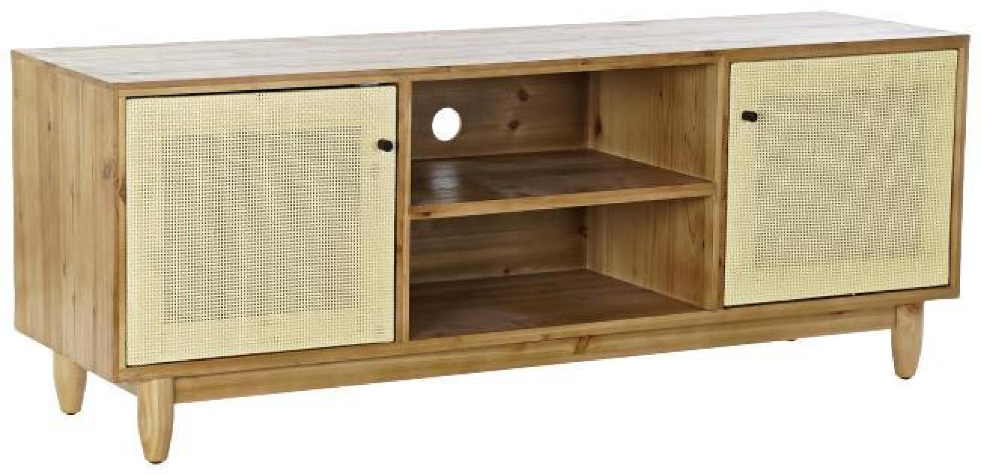 Product photograph of Ranchi Wood And Rattan 140cm Tv Unit from Choice Furniture Superstore.