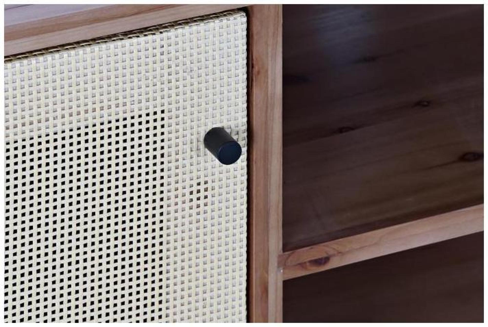 Product photograph of Ranchi Wood And Rattan 140cm Tv Unit from Choice Furniture Superstore.