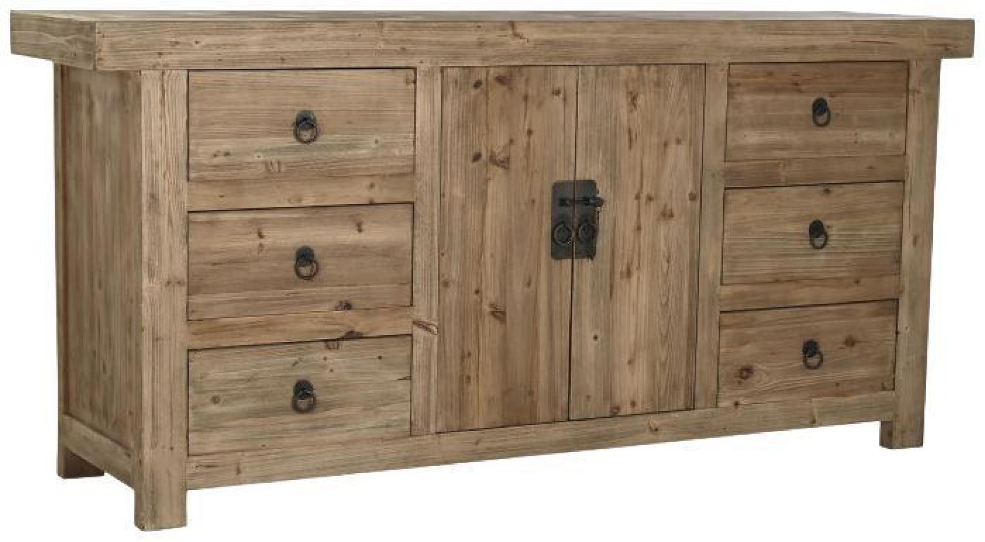 Product photograph of African Natural Wooden 180cm Large Buffet Sideboard - 2 Doors from Choice Furniture Superstore.