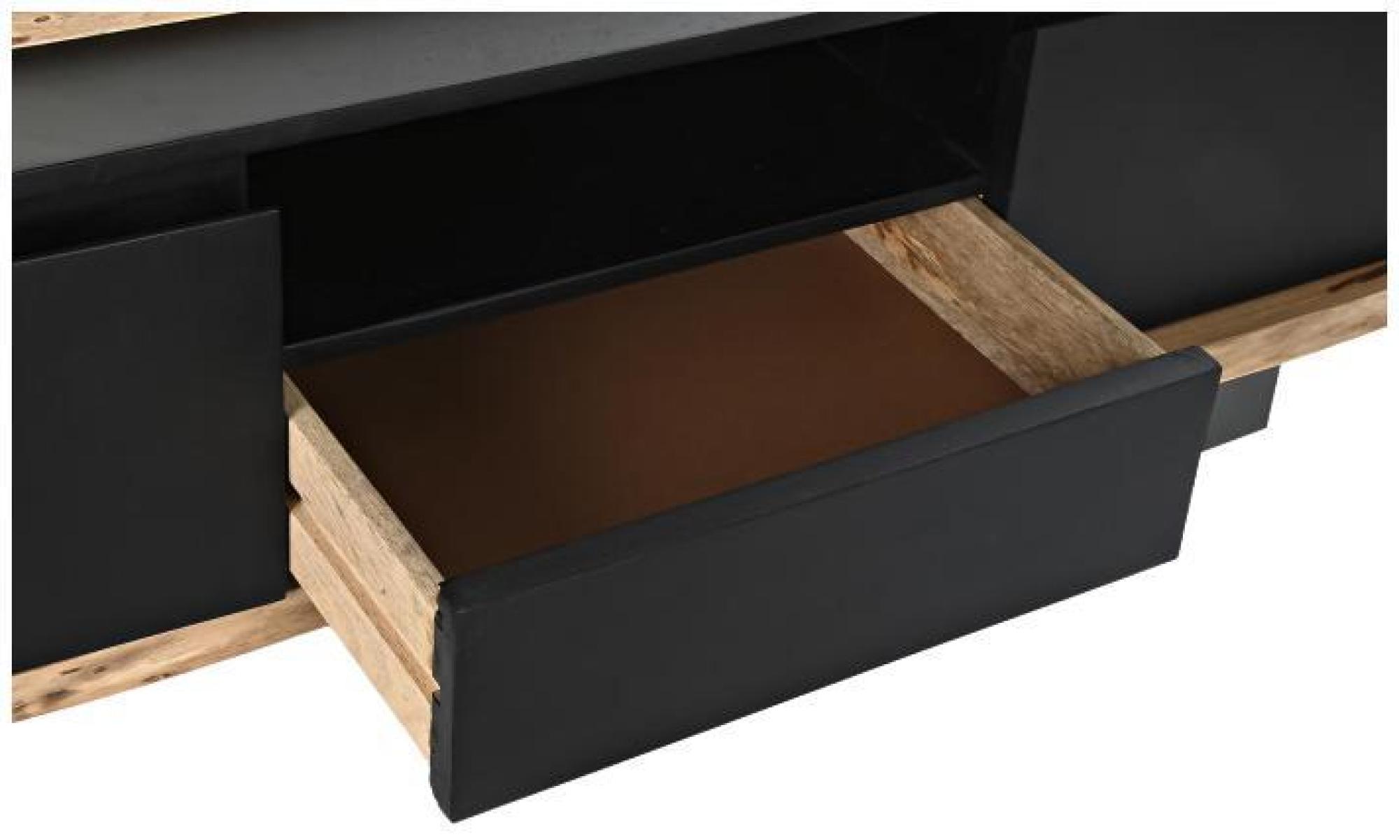 Product photograph of Oriental Black Mango Wood 145cm Tv Unit from Choice Furniture Superstore.