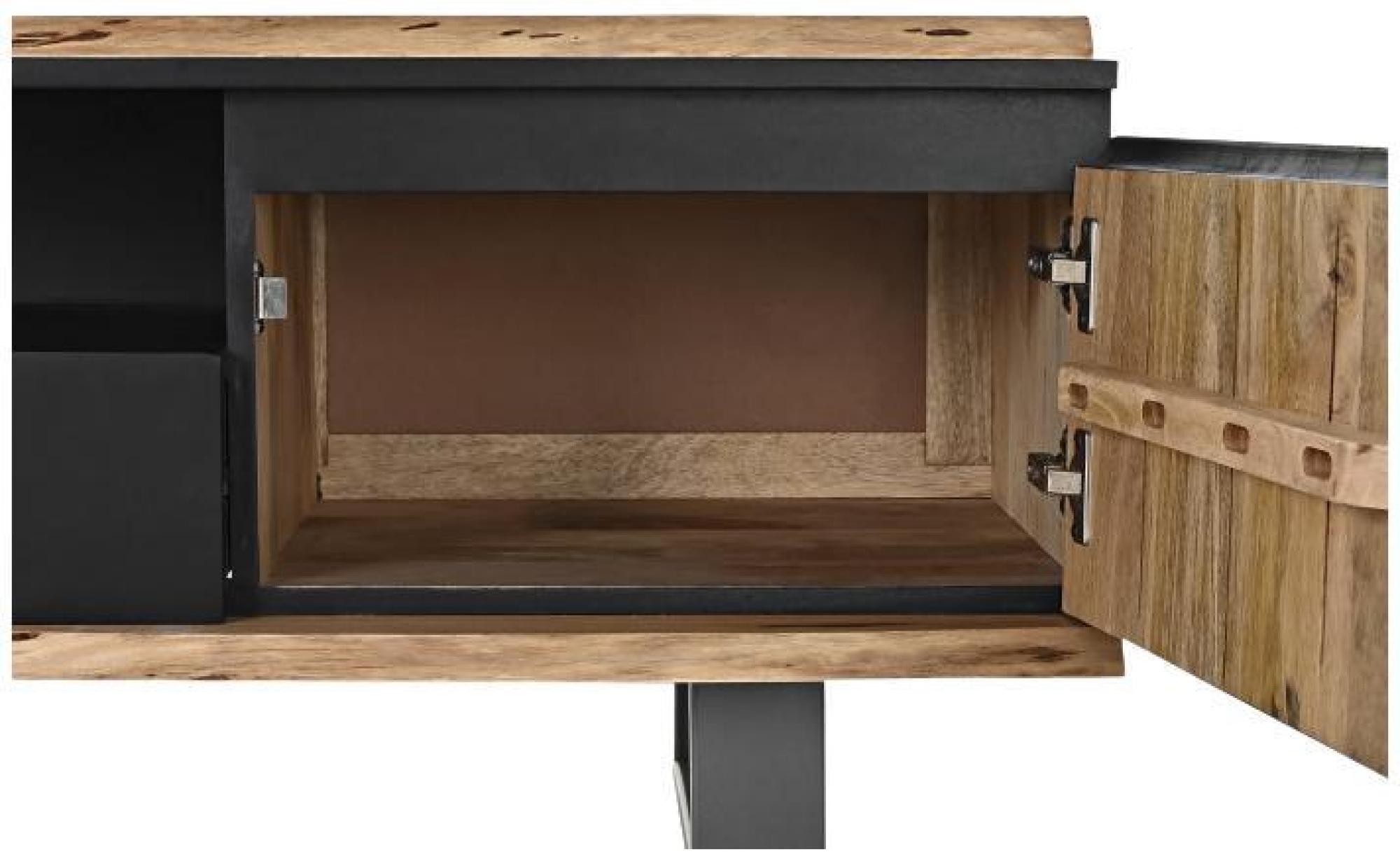 Product photograph of Oriental Black Mango Wood 145cm Tv Unit from Choice Furniture Superstore.