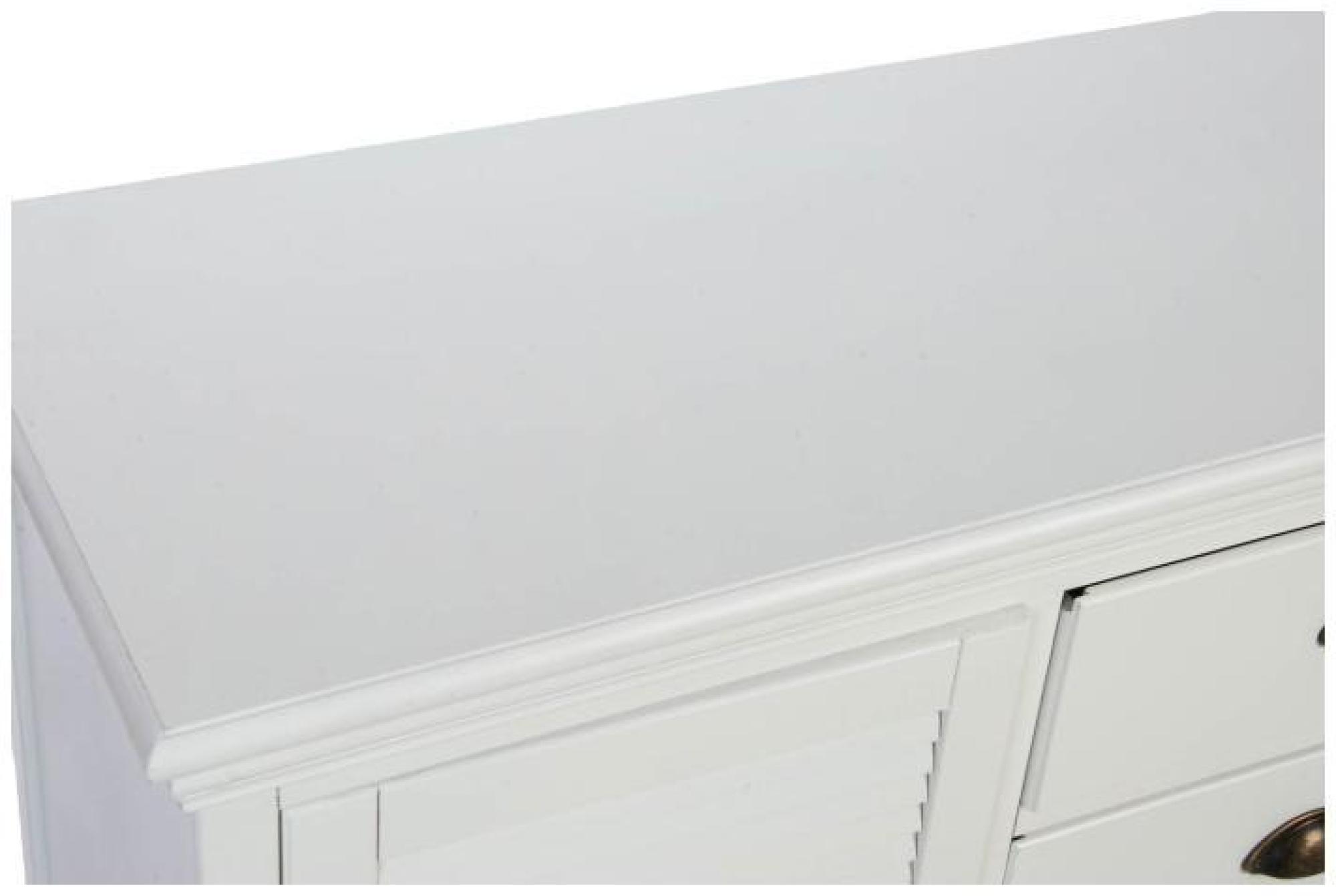 Product photograph of Glam White Wooden Medium Sideboard - 2 Doors from Choice Furniture Superstore.