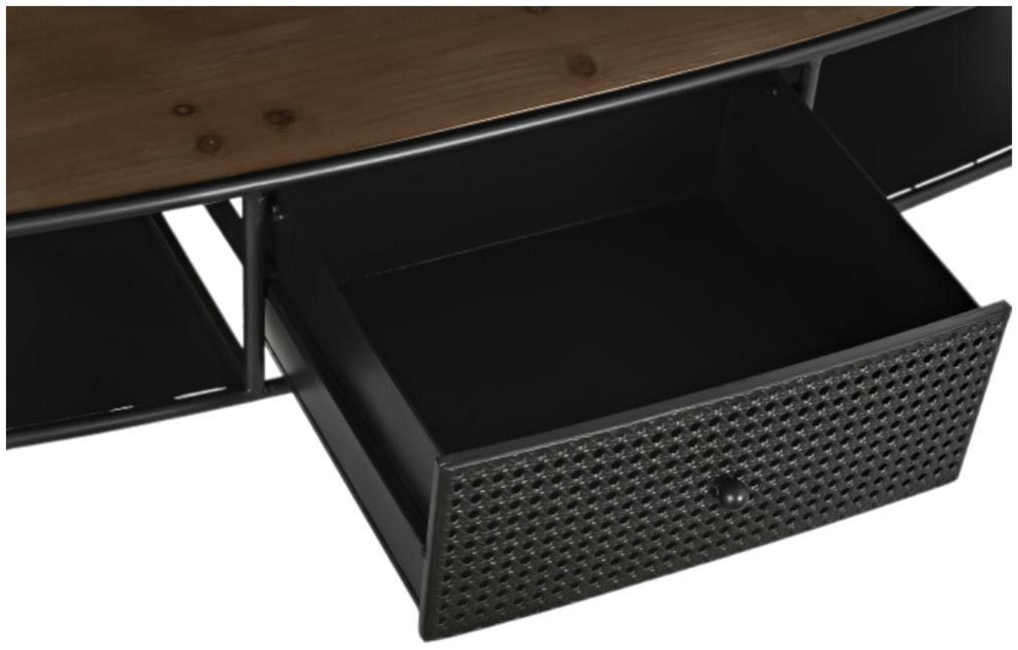 Product photograph of Tate Black Metal 150cm Tv Unit from Choice Furniture Superstore.