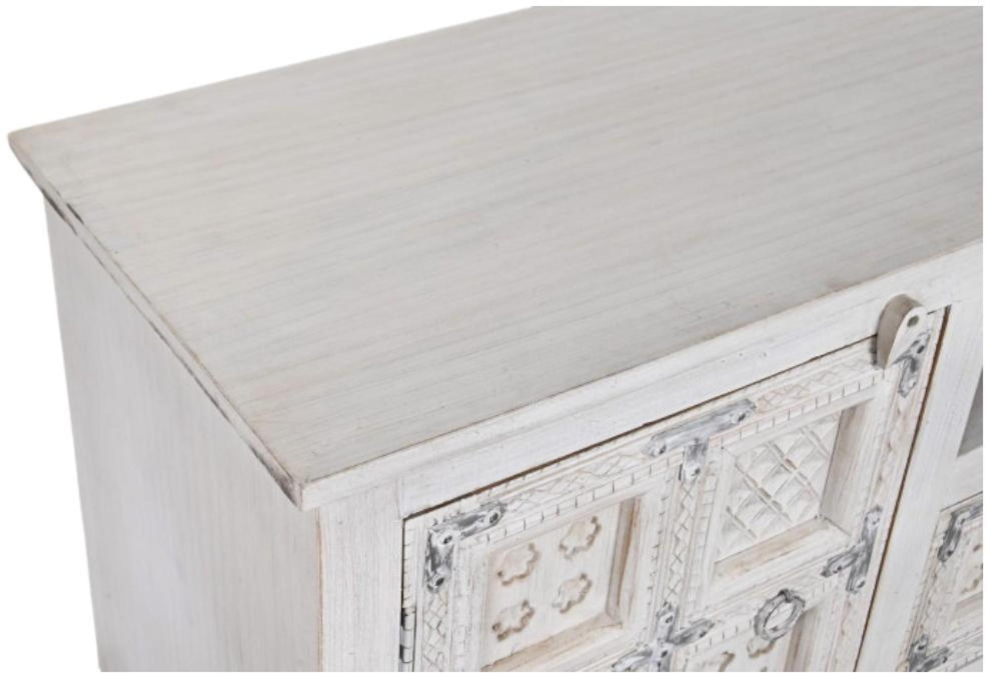 Product photograph of Oriental White Mango Wood Tv Unit from Choice Furniture Superstore.