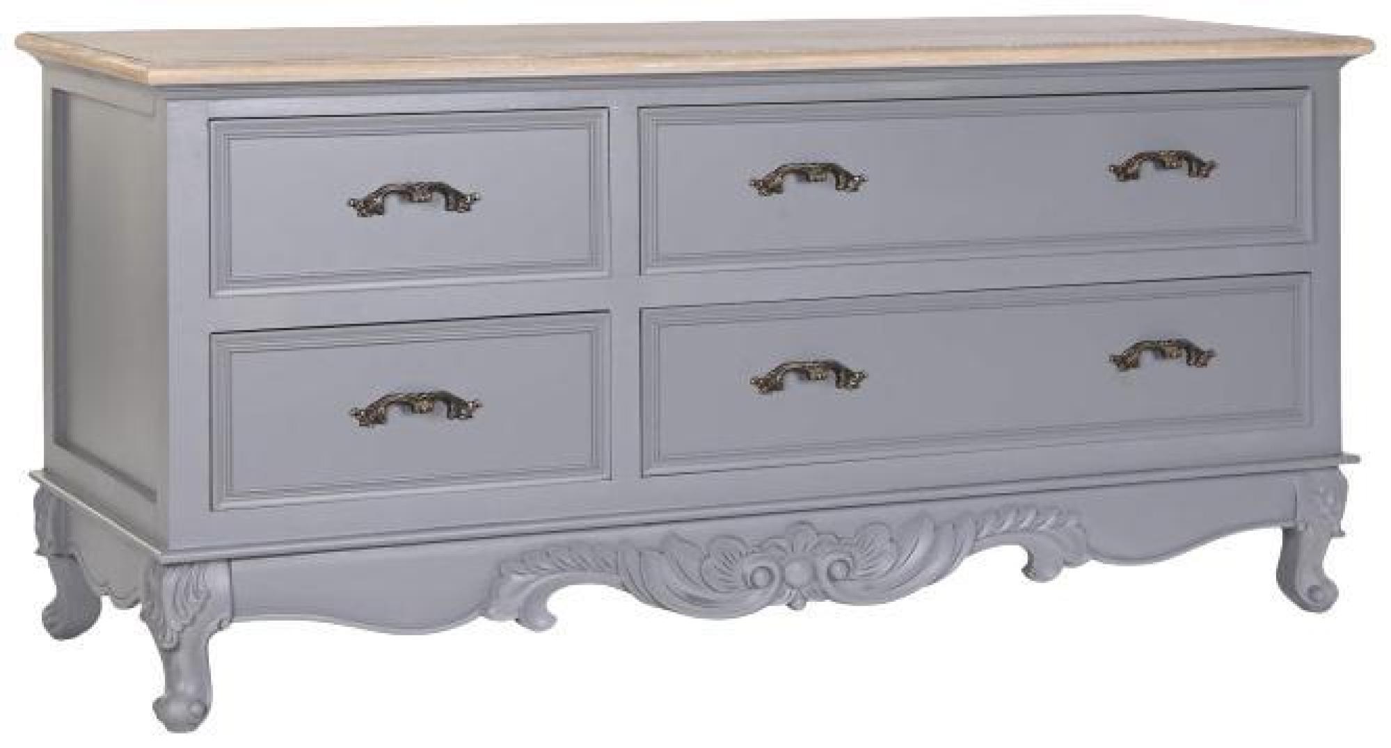Product photograph of Harlow French Style Grey 120cm Tv Unit from Choice Furniture Superstore.