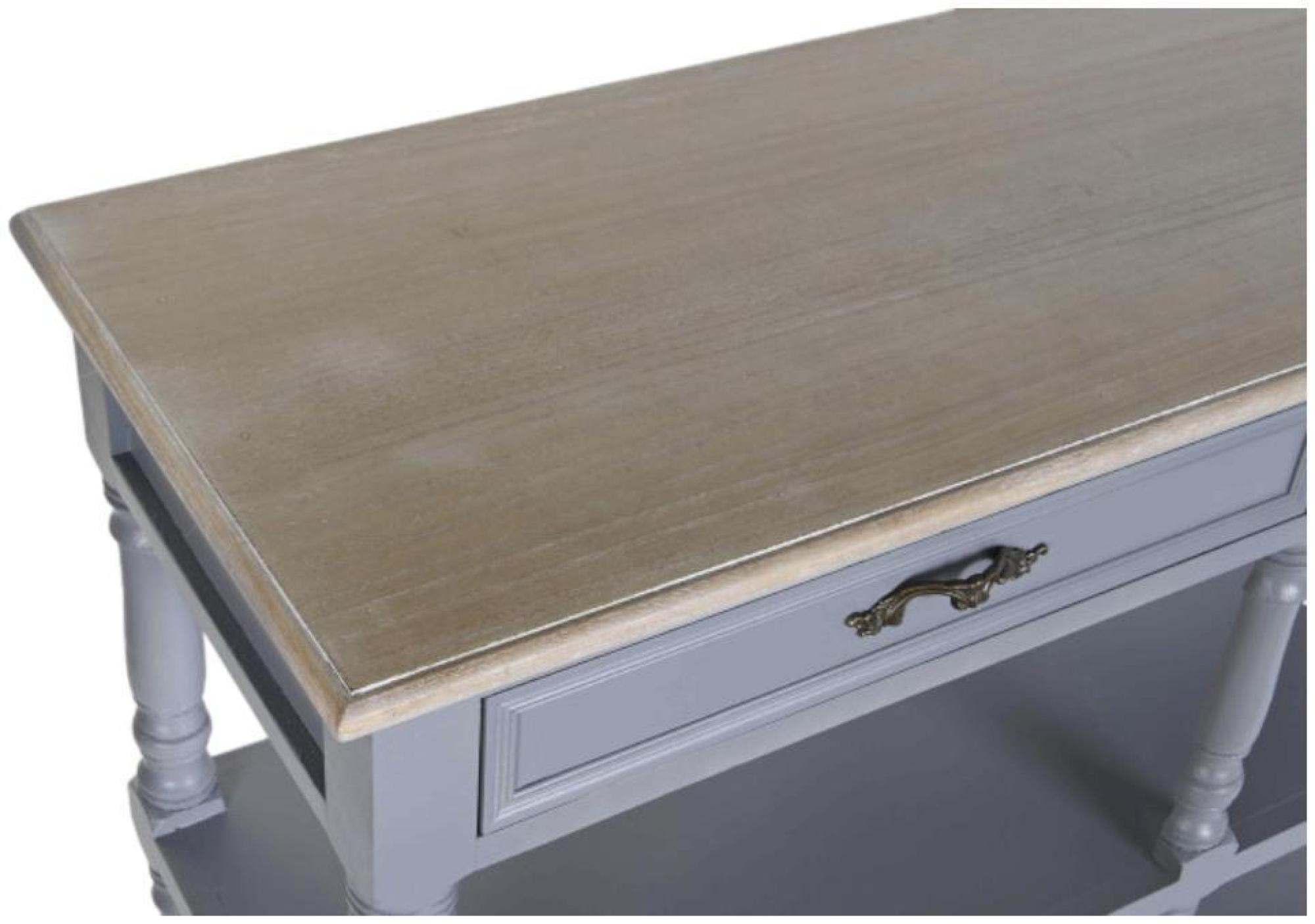 Product photograph of Traditional Grey Wooden 2 Drawer Console Table from Choice Furniture Superstore.