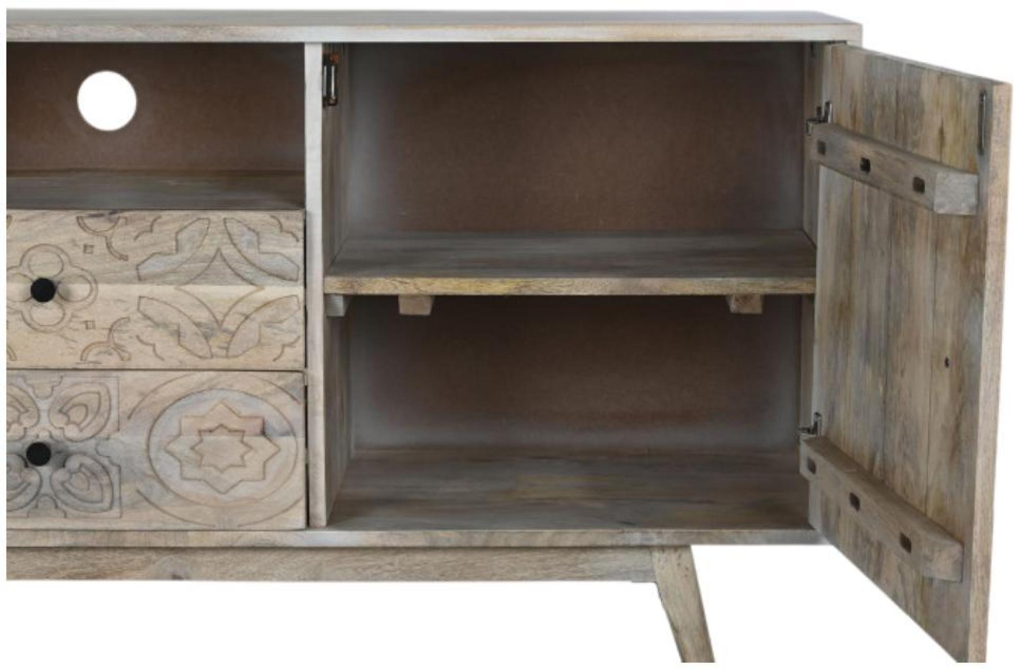 Product photograph of Tropical Mango Wood 155cm Tv Unit from Choice Furniture Superstore.