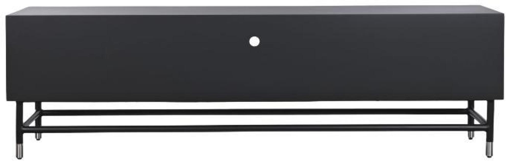 Product photograph of Boho Black Wooden 170cm Tv Unit from Choice Furniture Superstore.