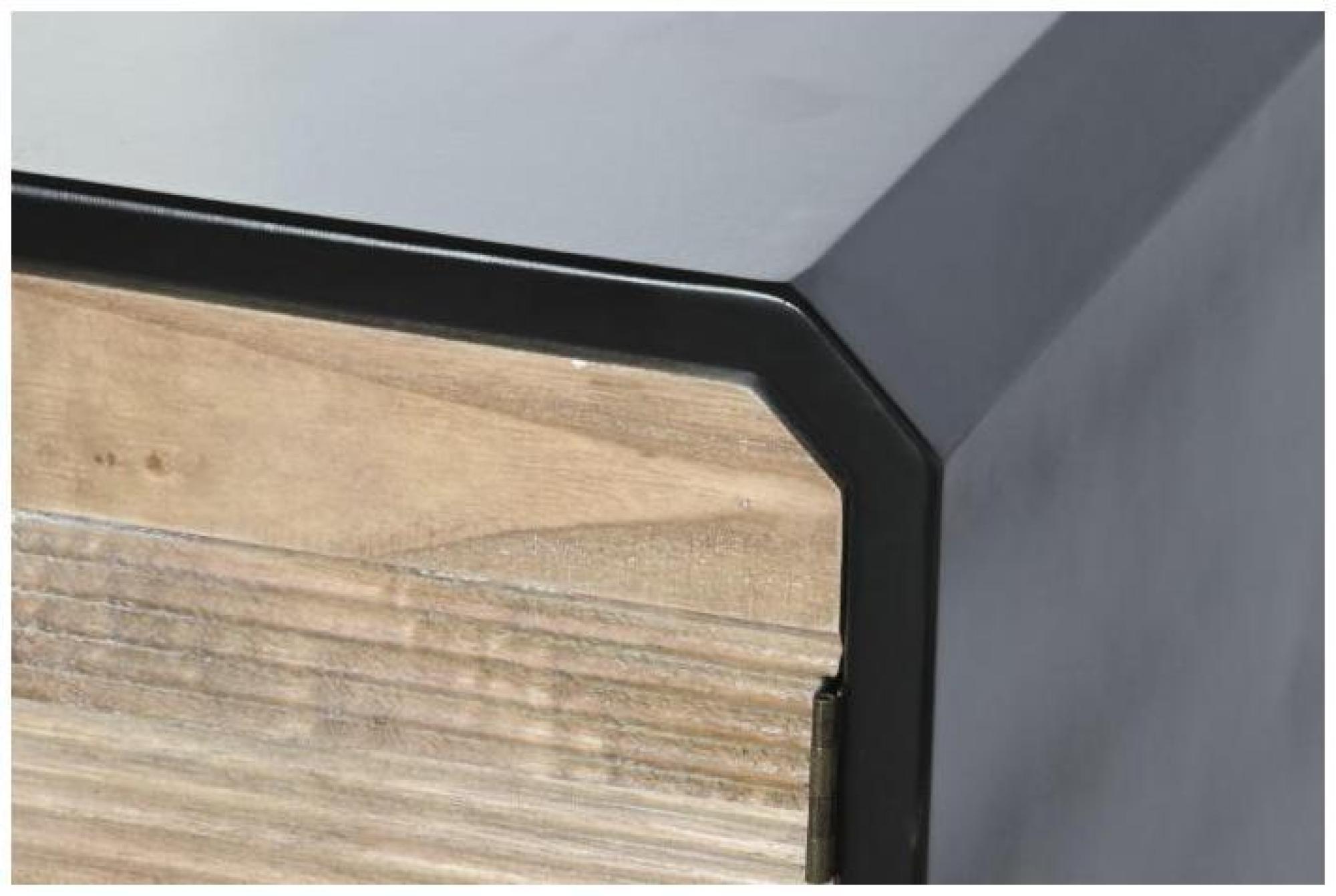 Product photograph of Doda Black And Natural Curved 120cm Tv Unit from Choice Furniture Superstore.
