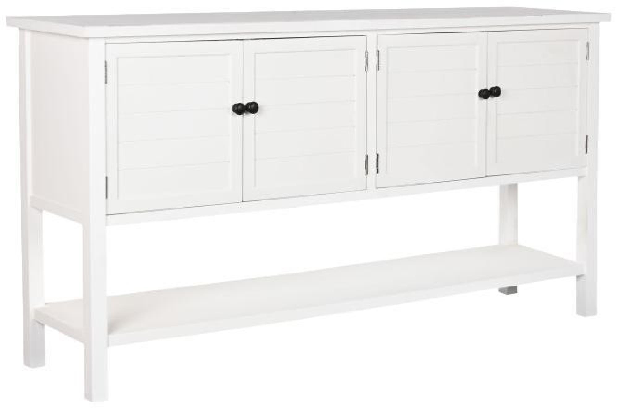 Product photograph of Modern White Wooden 160cm Large Sideboard - 4 Doors from Choice Furniture Superstore.