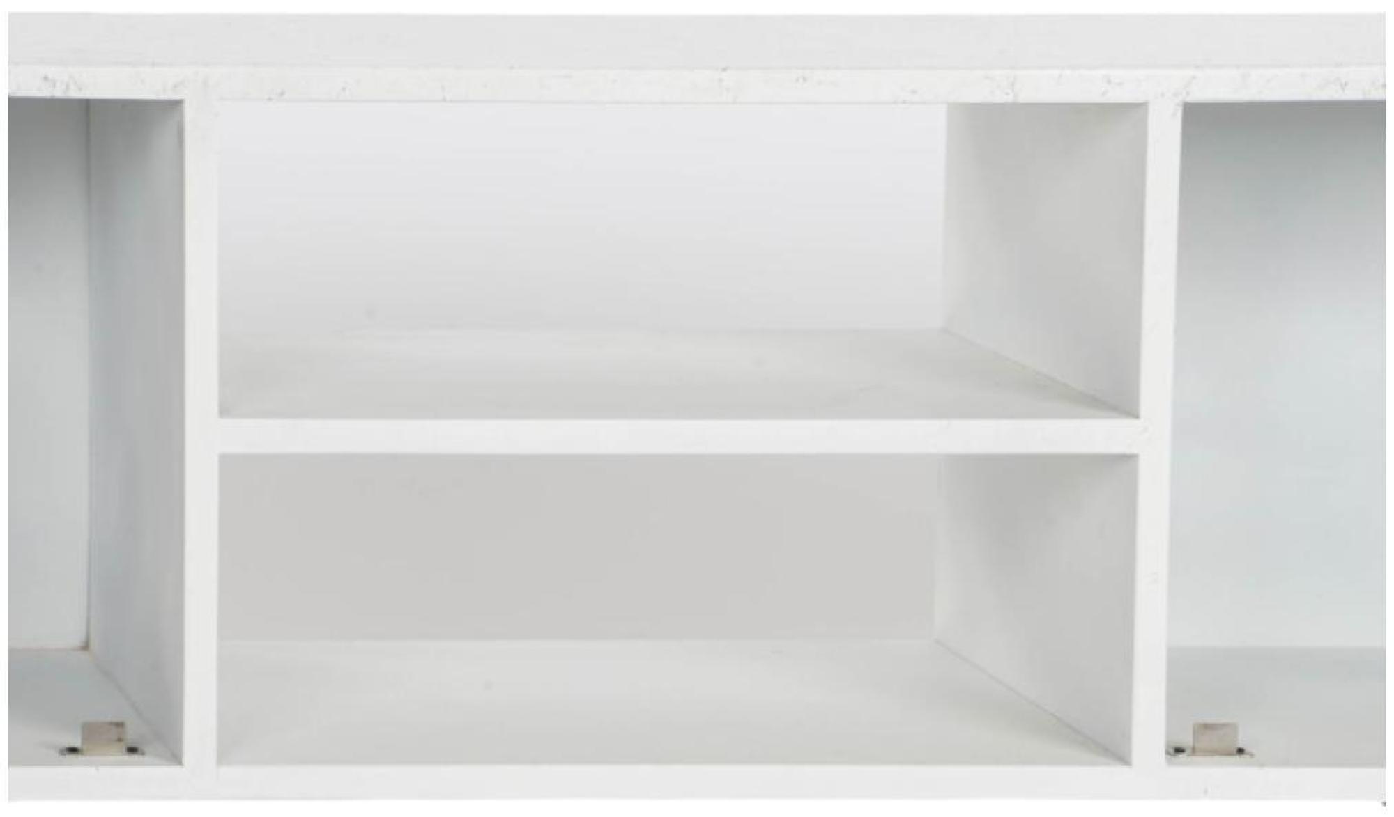 Product photograph of Modern Mango Wood And White 135cm Tv Unit from Choice Furniture Superstore.