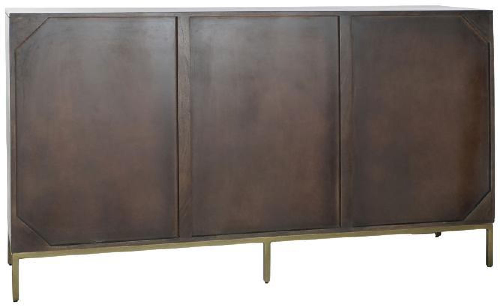 Product photograph of Boho Dark Brown Acacia Wood 160cm Large Sideboard - 2 Doors from Choice Furniture Superstore.