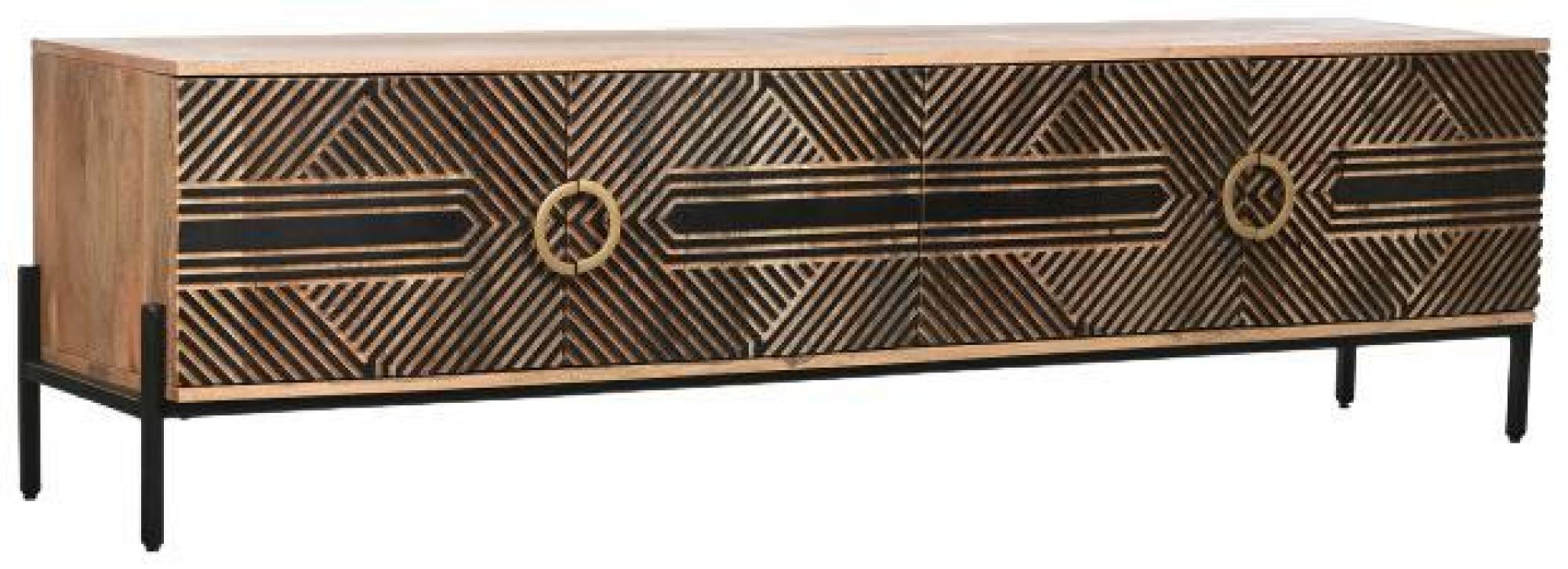 Product photograph of Oriental Mango Wood Carved 180cm Large Sideboard - 4 Doors from Choice Furniture Superstore.