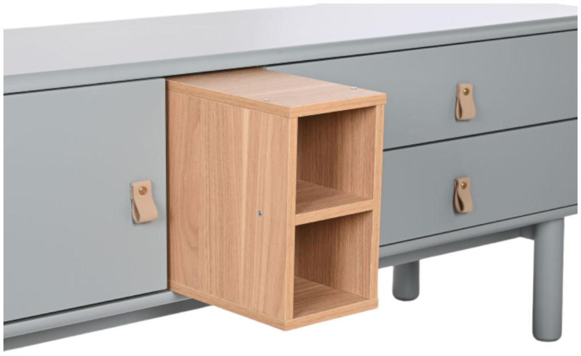 Product photograph of Modena Grey 140cm Tv Unit from Choice Furniture Superstore.