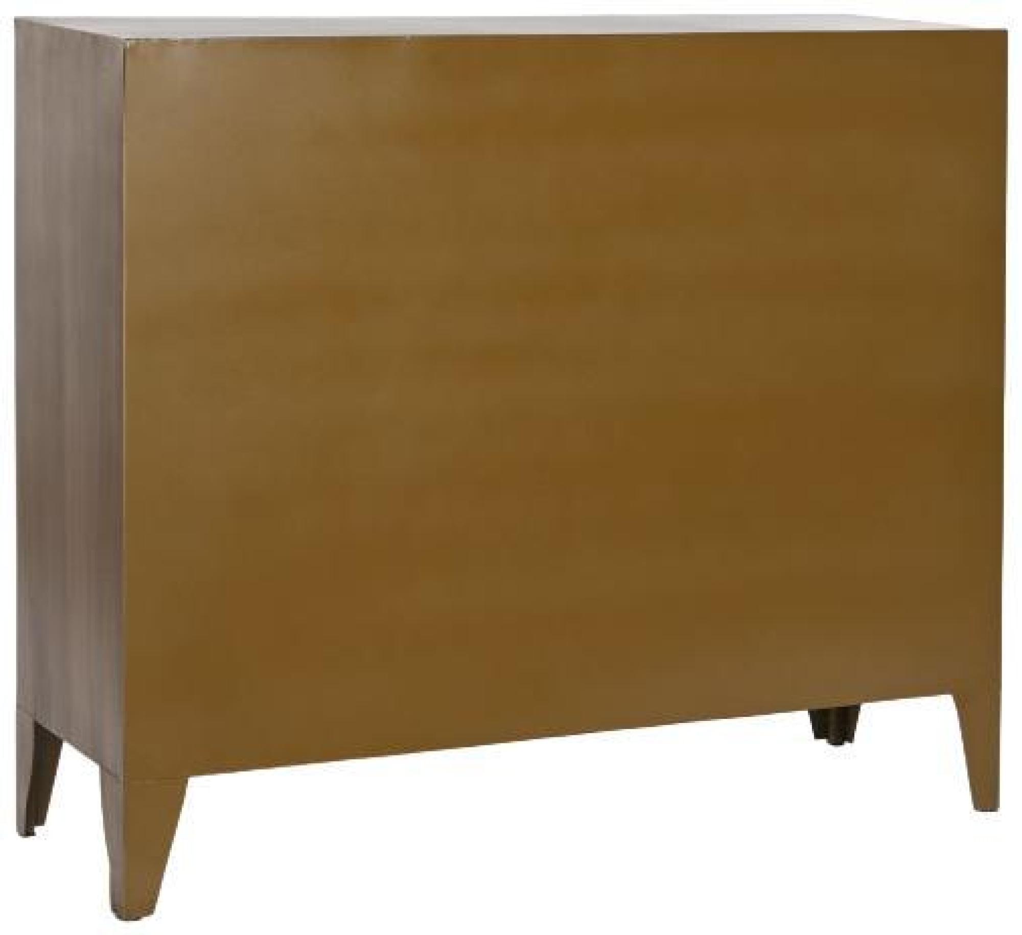 Product photograph of Tropical Golden Metal 100cm Small Sideboard - 2 Doors from Choice Furniture Superstore.