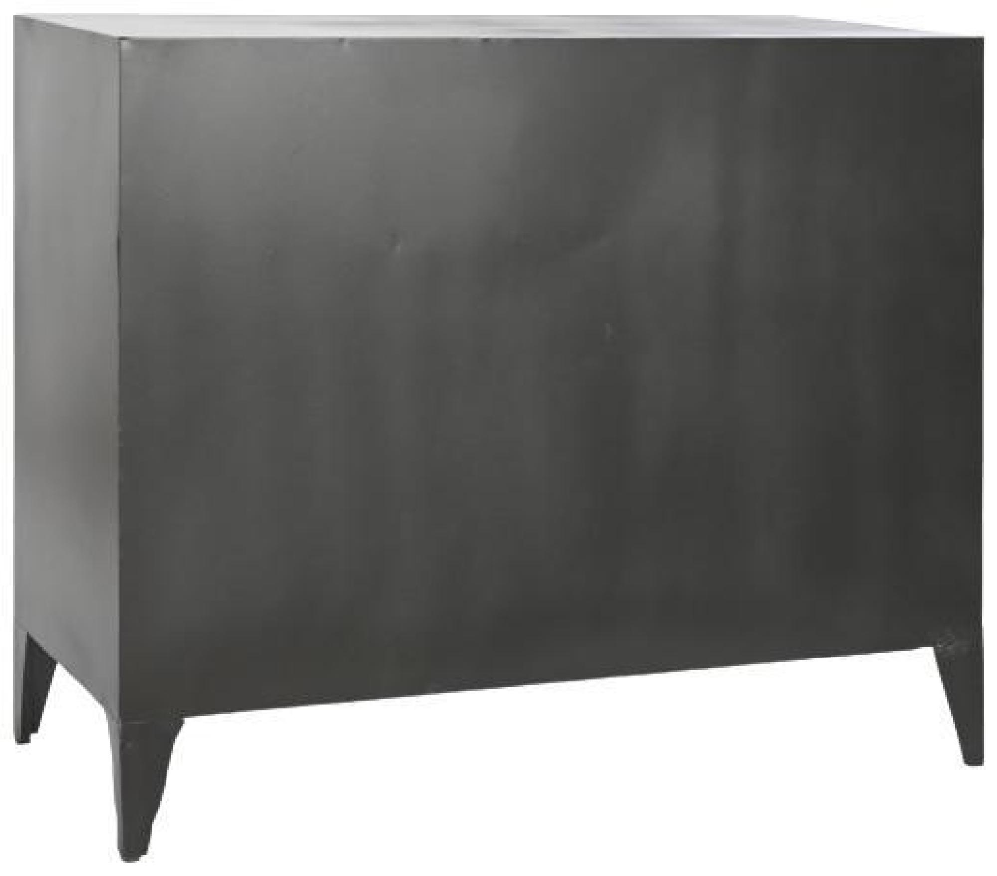 Product photograph of Arabian Black Metal 100cm Small Sideboard from Choice Furniture Superstore.