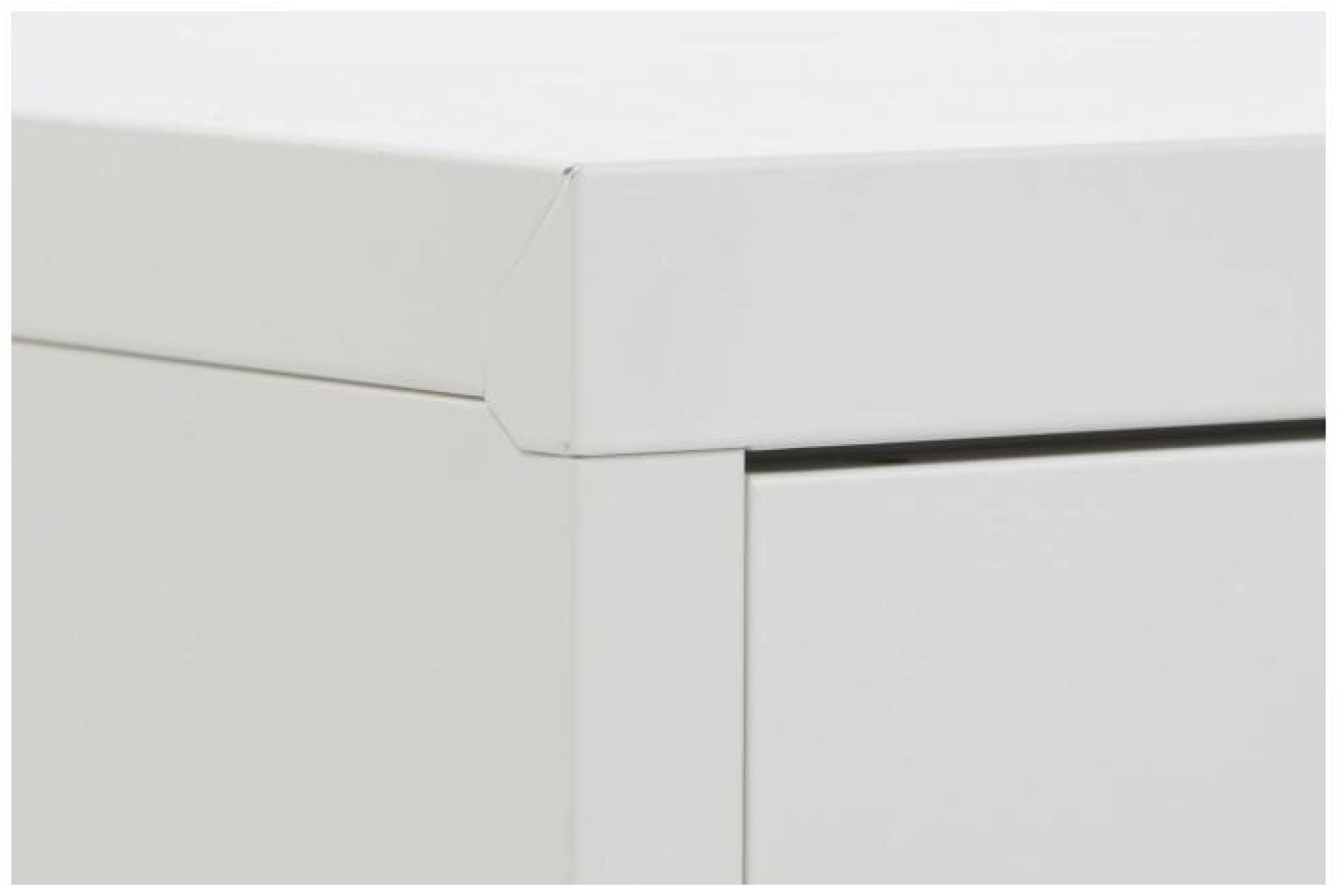 Product photograph of Sirsa White Metal 120cm Tv Unit from Choice Furniture Superstore.