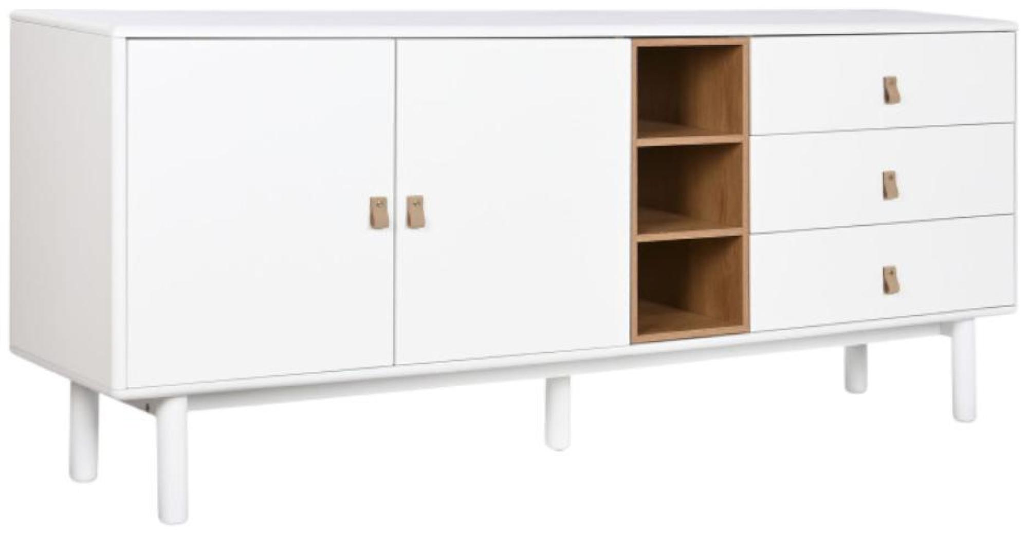 Product photograph of Tropical White Wooden 180cm Large Sideboard - 2 Doors from Choice Furniture Superstore.