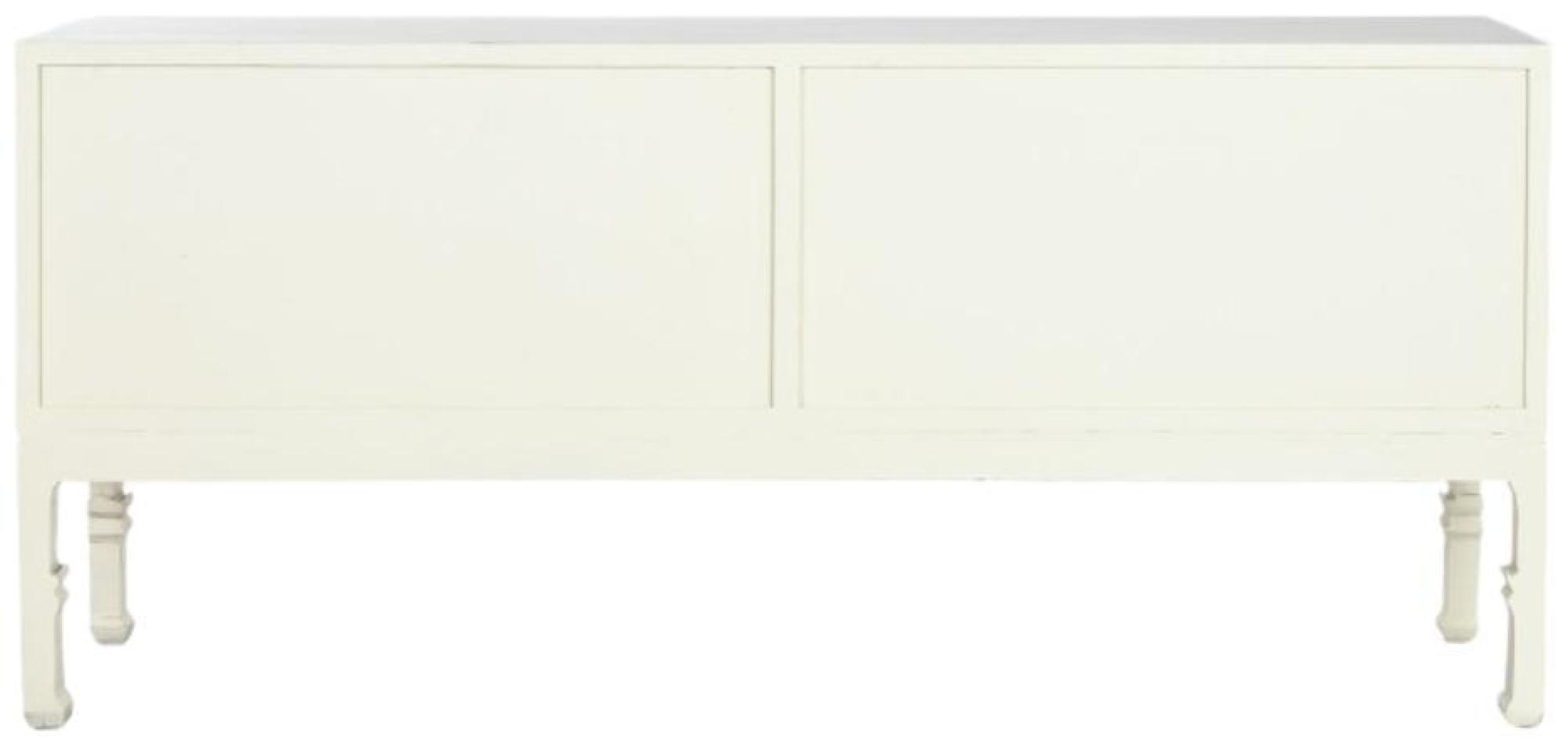 Product photograph of Scandi Wood And Rattan 180cm Large Sideboard - 4 Doors from Choice Furniture Superstore.