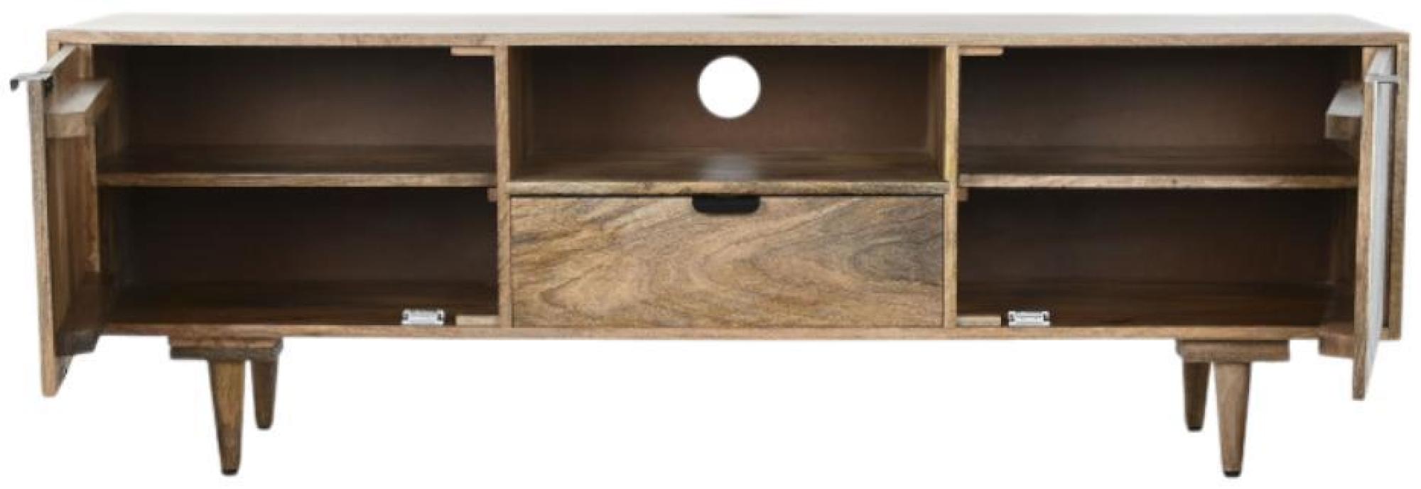 Product photograph of Guna White Mango Wood 160cm Tv Unit from Choice Furniture Superstore.