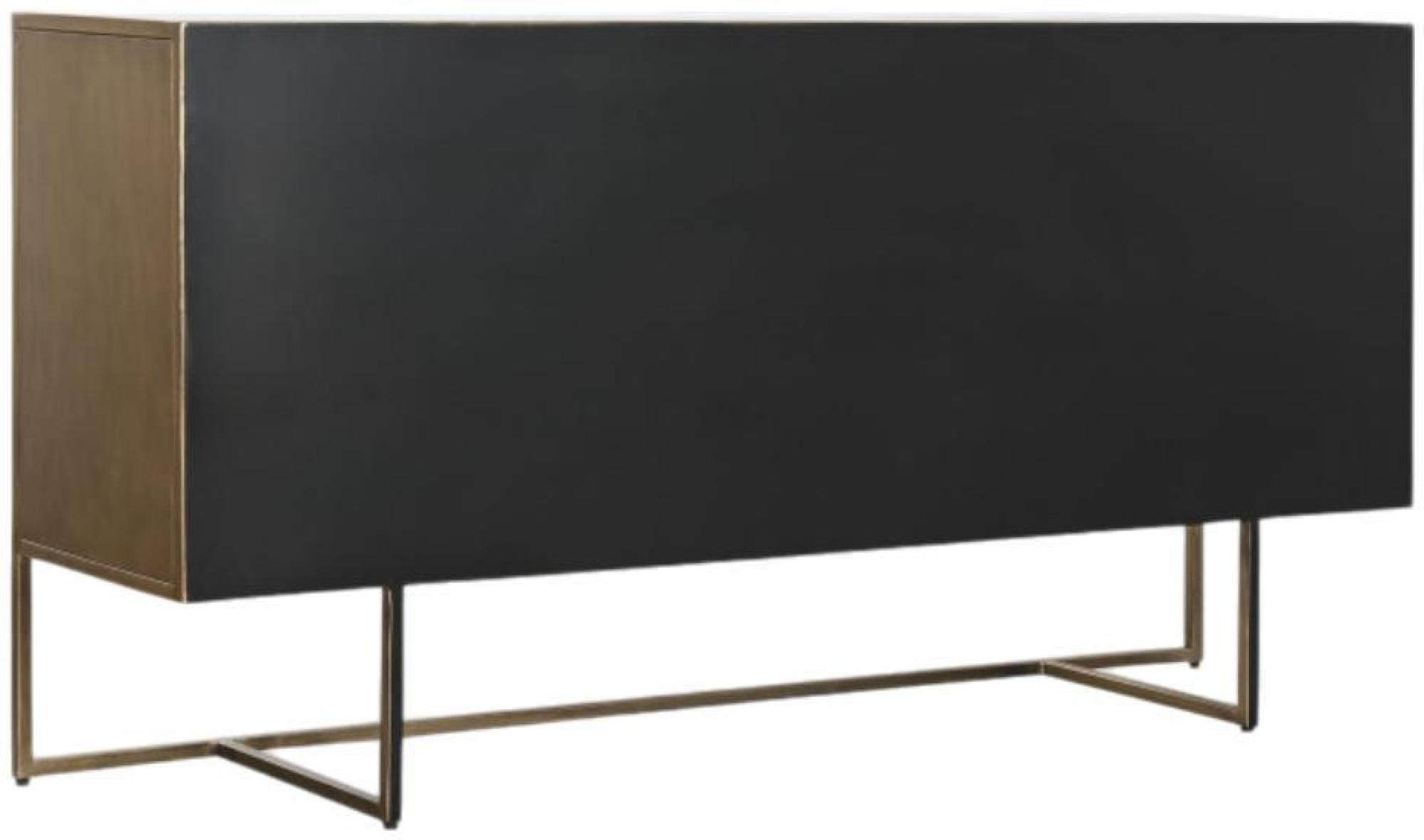 Product photograph of Indian Gold Metal Medium Sideboard - 3 Doors from Choice Furniture Superstore.