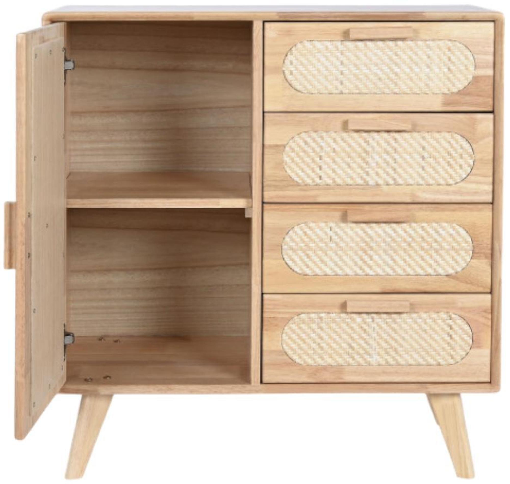 Product photograph of Balinese Wood And Rattan Small Sideboard from Choice Furniture Superstore.