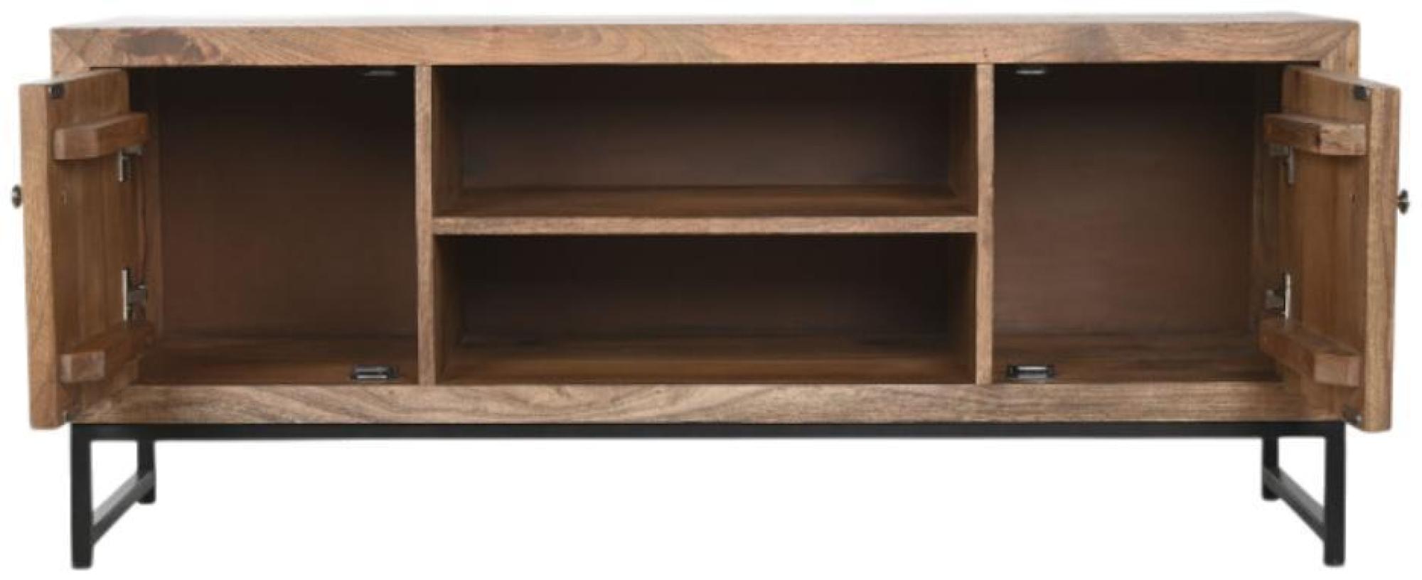 Product photograph of Modern Mango Wood And Mirror 130cm Tv Unit from Choice Furniture Superstore.