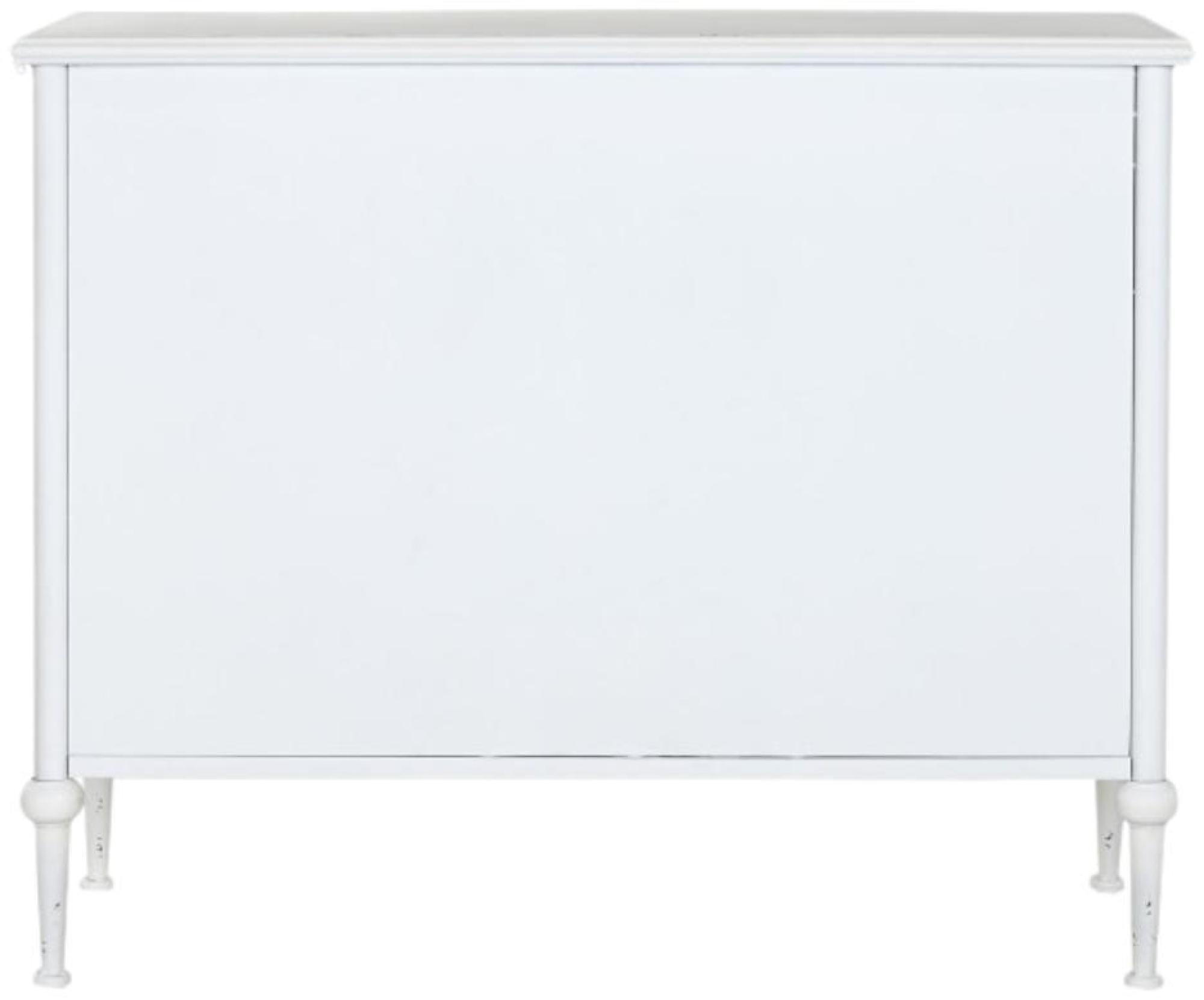 Product photograph of Indian White Metal Small Sideboard - 2 Doors from Choice Furniture Superstore.