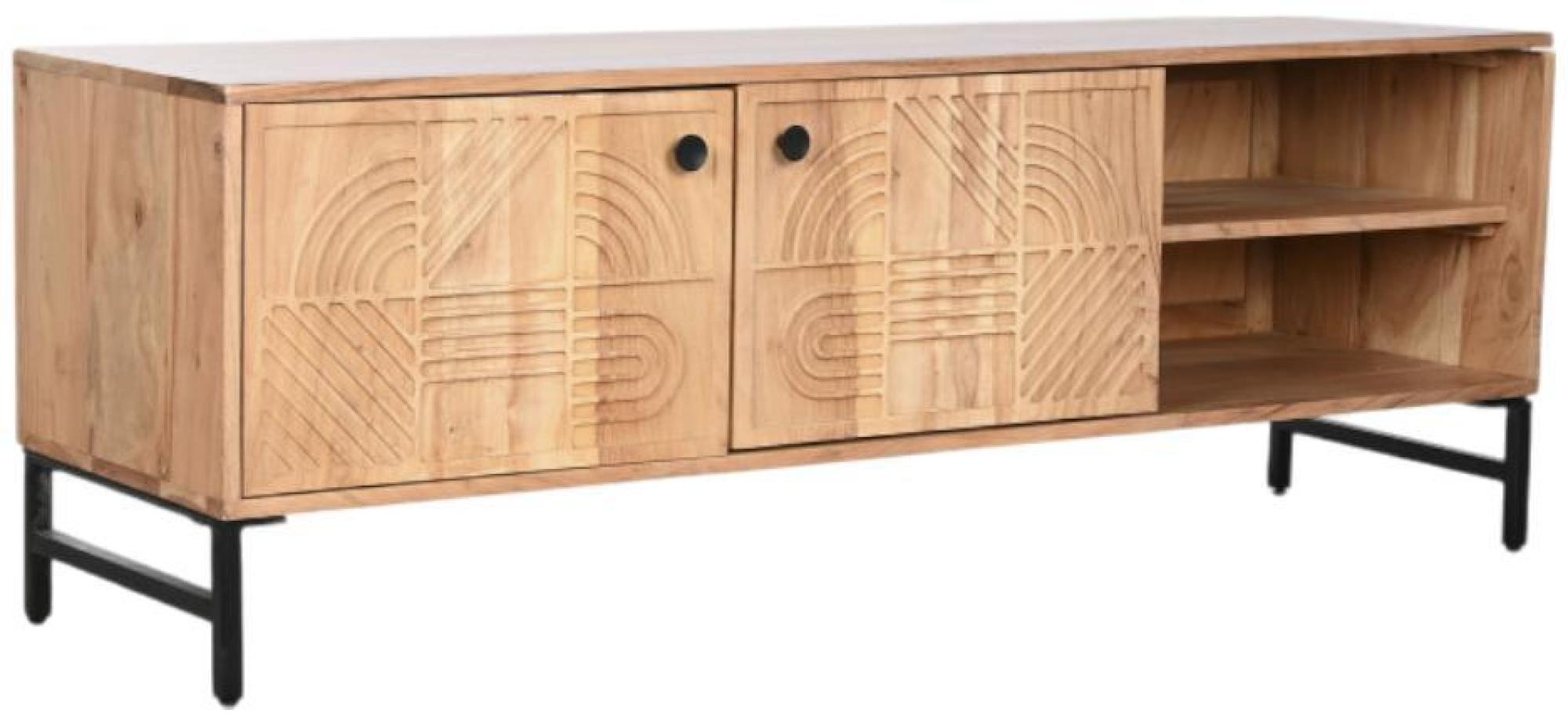 Product photograph of Arcot Acacia Wood 145cm Tv Unit from Choice Furniture Superstore.