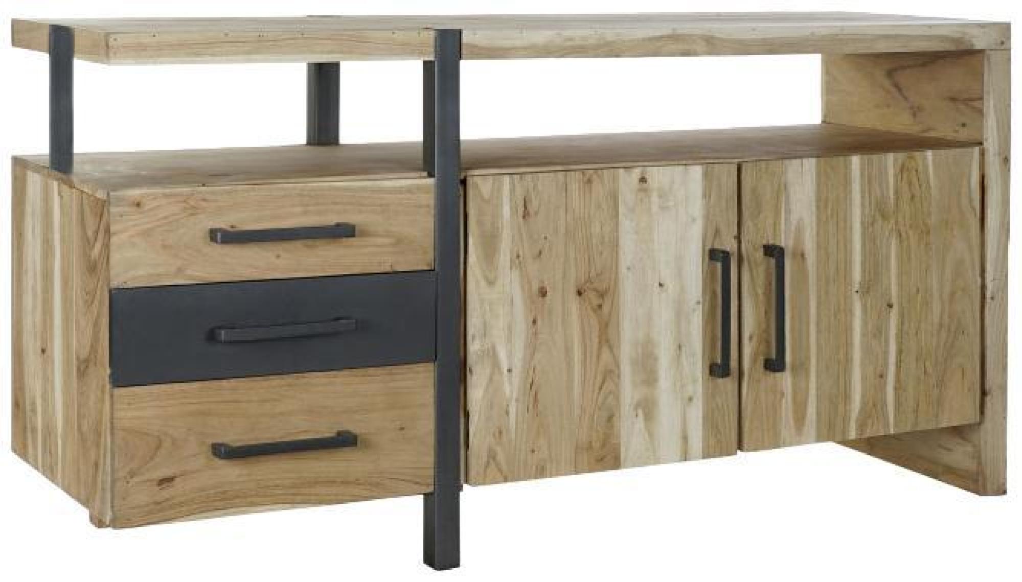 Product photograph of Acacia Wood 170cm Large 2 Door Sideboard from Choice Furniture Superstore.